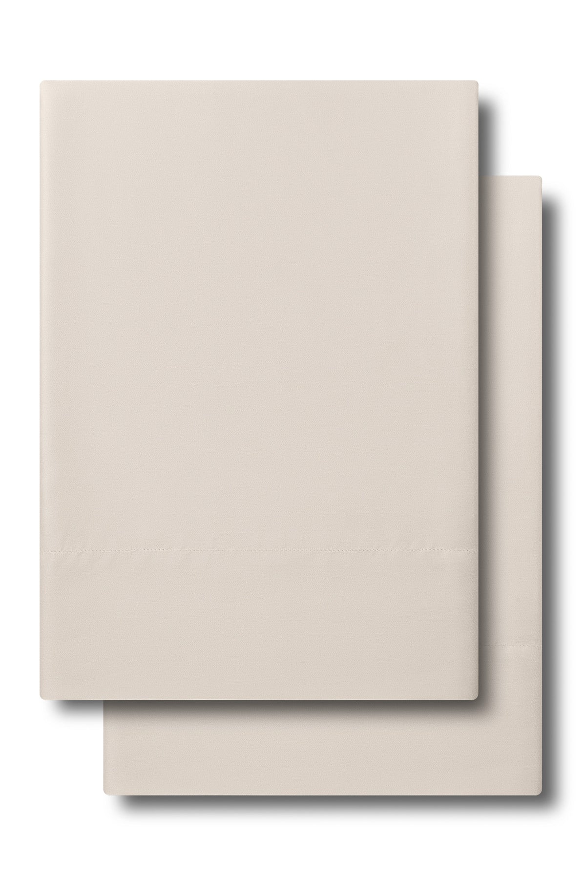 Product photo of the Bamboo Sateen Pillowcase Set in Sand Stone on a white background