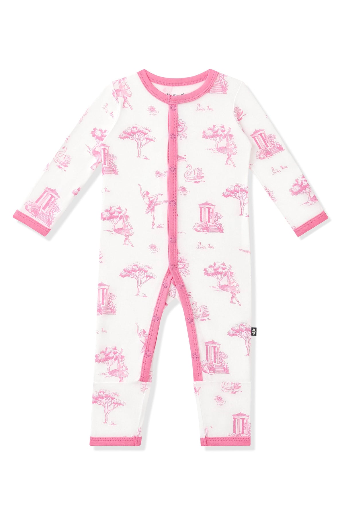 Product photo of the Romper in Toile Ballet on a white background