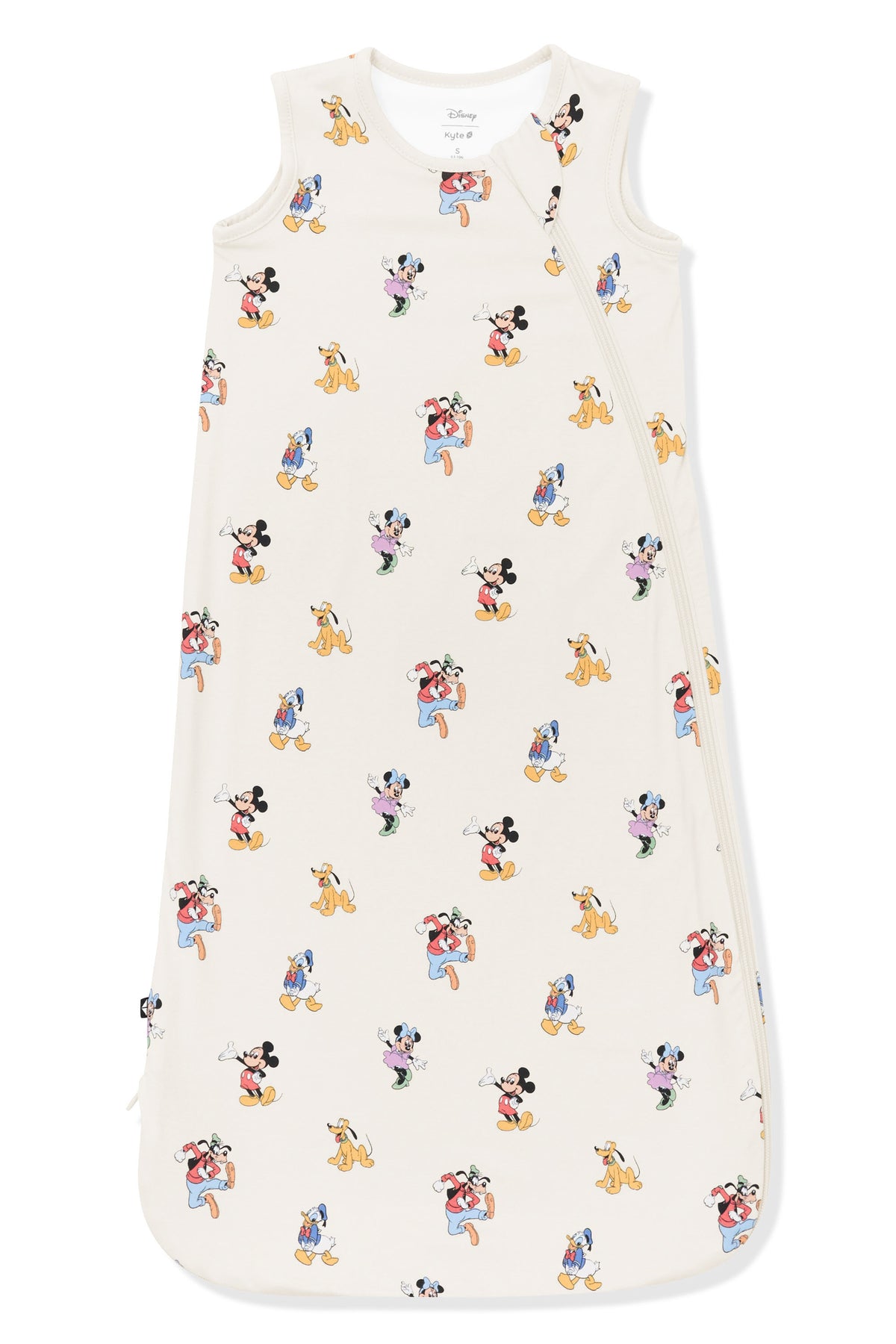 Sleep Bag with Mickey Mouse and Friends print on an oat background