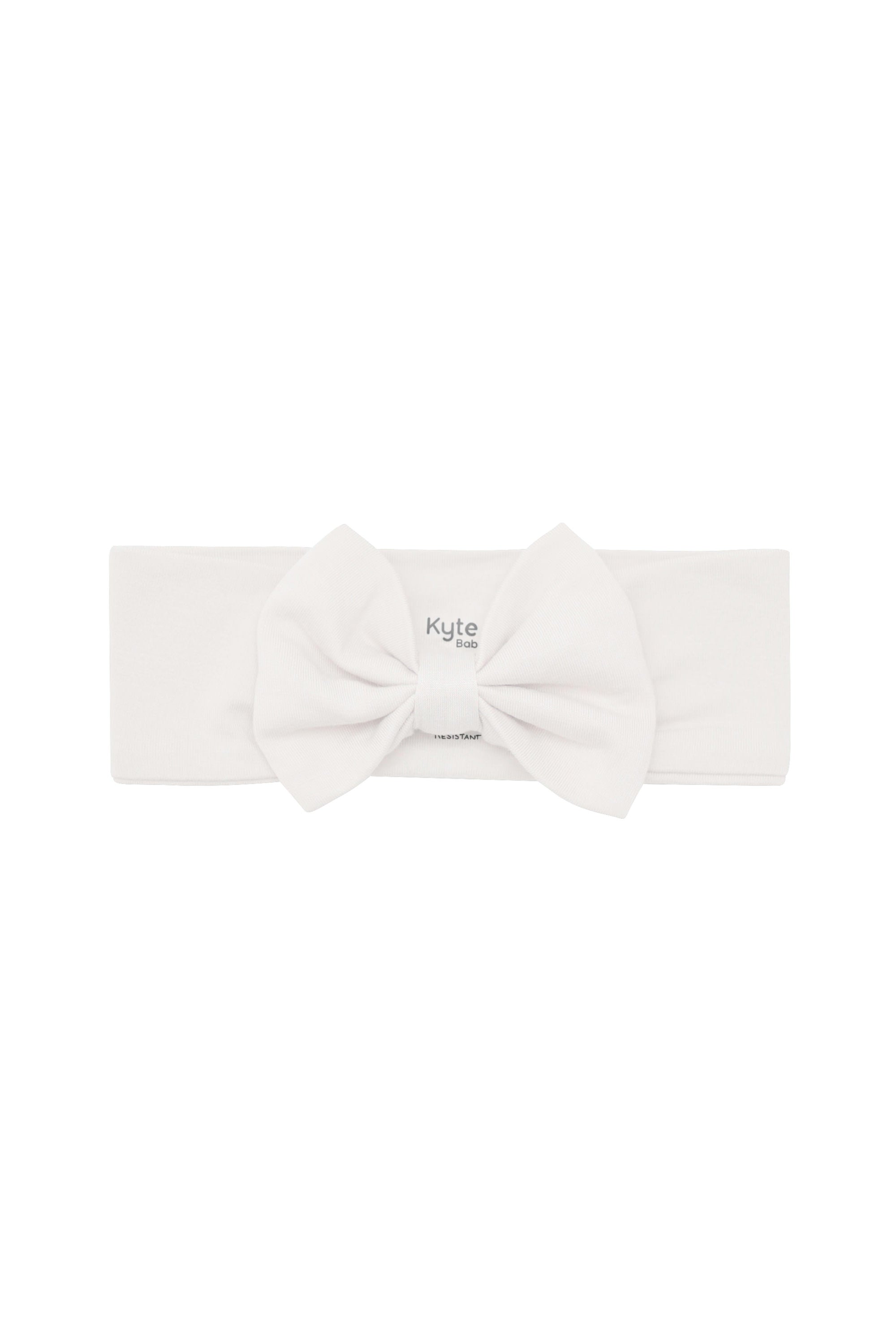 Neutral Bow Headband in Oat