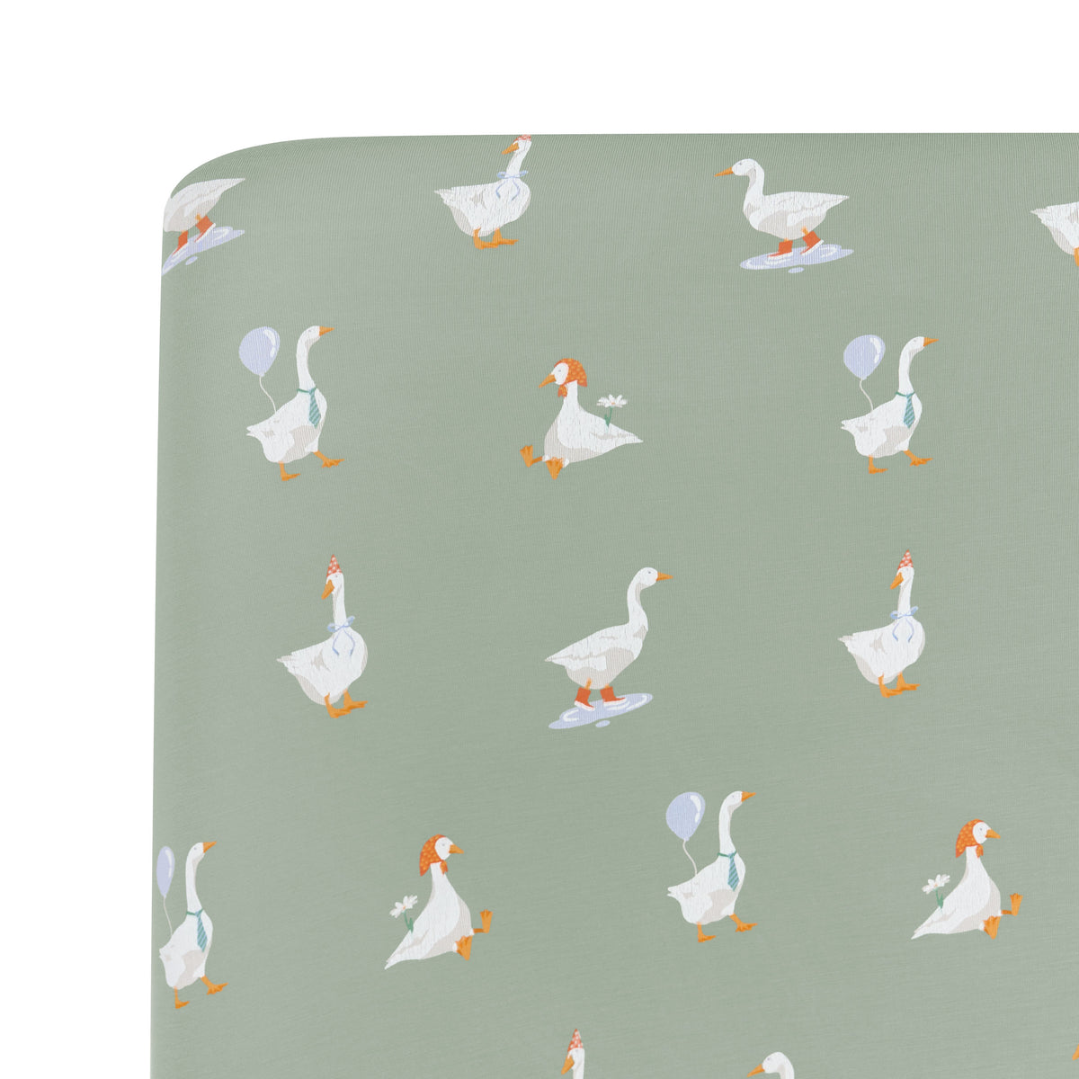 Close up of the corner of the Twin Sheet in Silly Goose