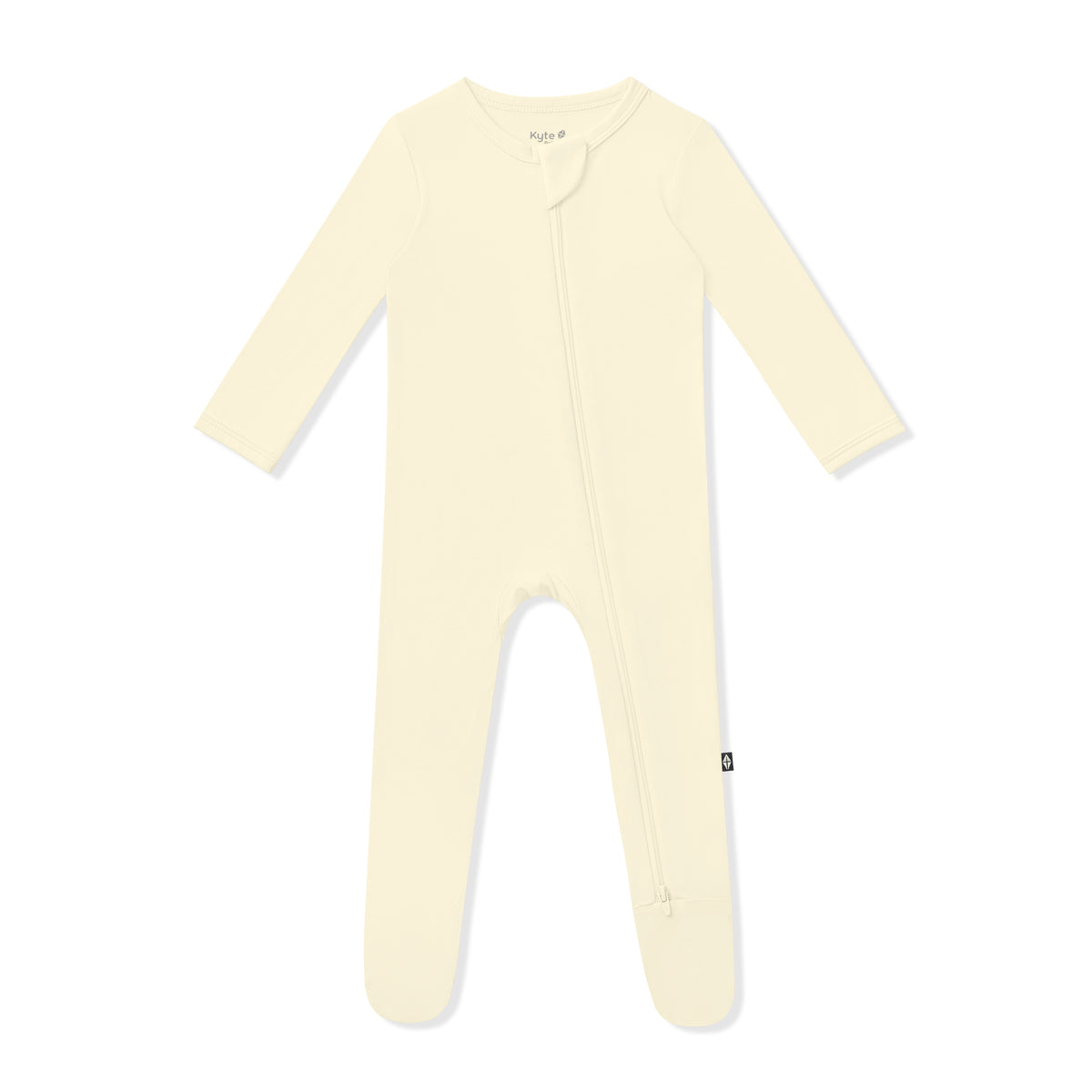 Product photo of the Zippered Footie in Chamomile