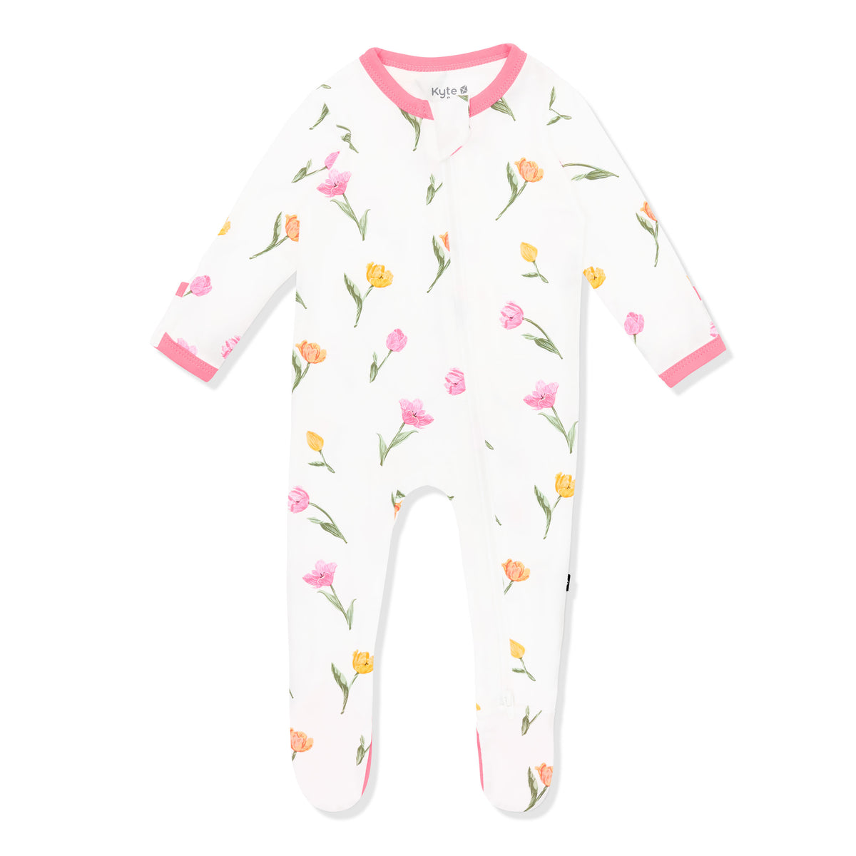 Product photo of the Zippered Footie in Tulip