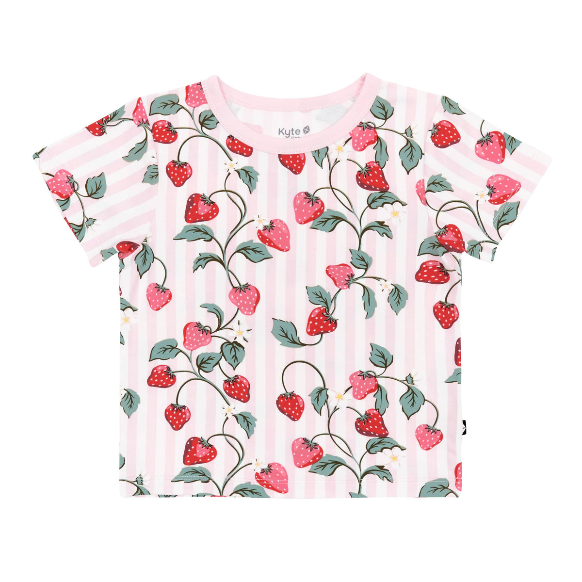 Product photo of the Toddler Basic Tee in Strawberry Fields