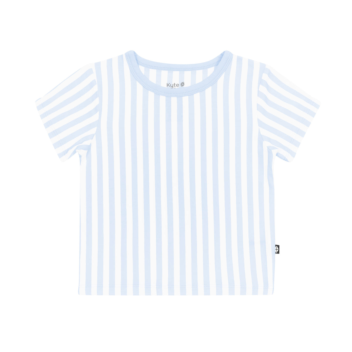Product photo of the Toddler Basic Tee in Small Mist Stripe