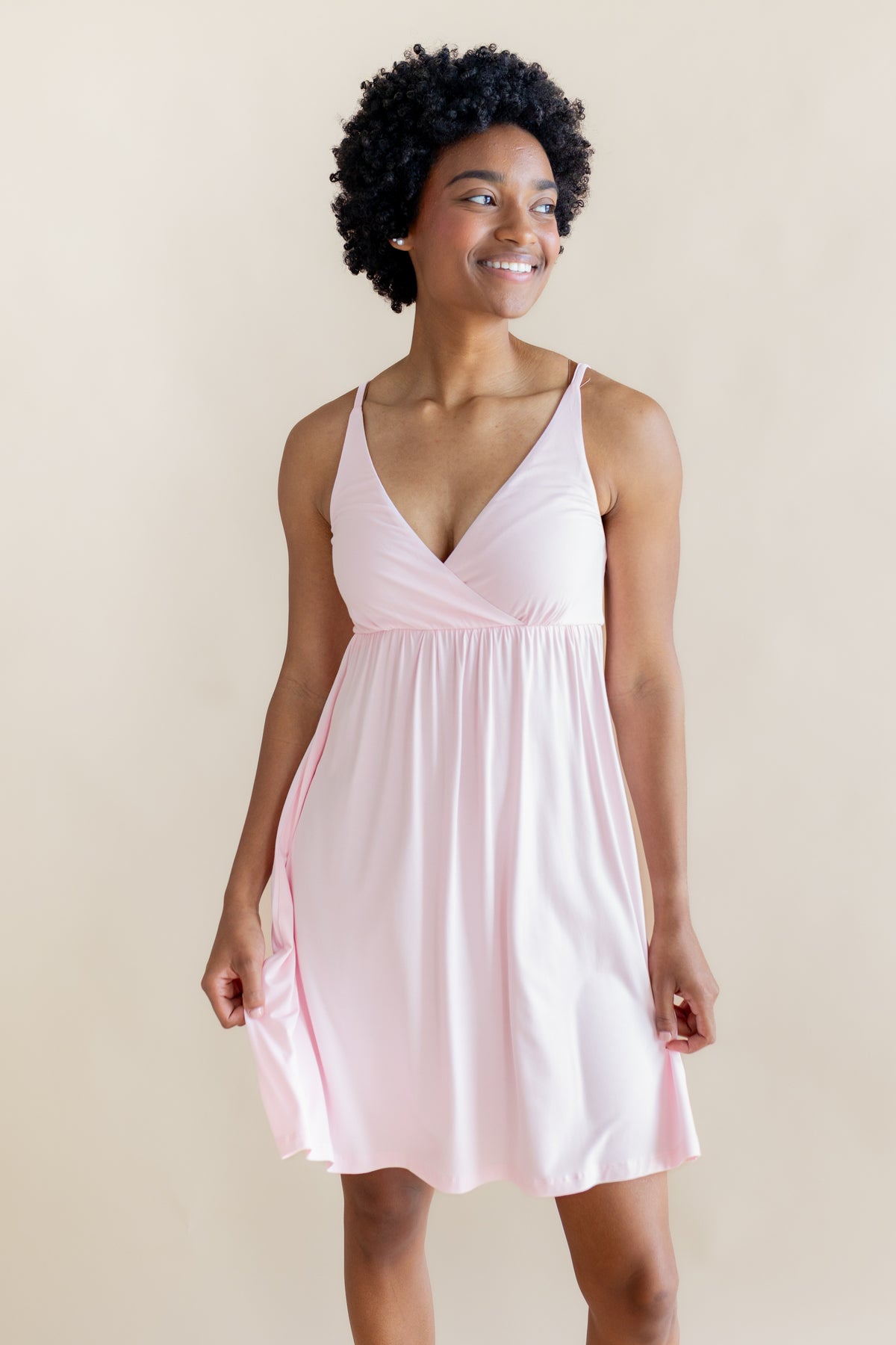 Female modeling the Women's Nightgown in Sakura