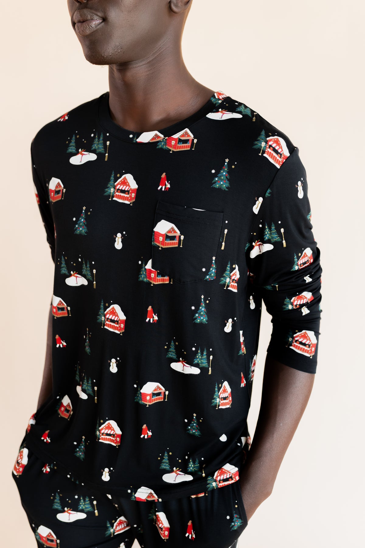 Men's Jogger Set in Winter Wonderland