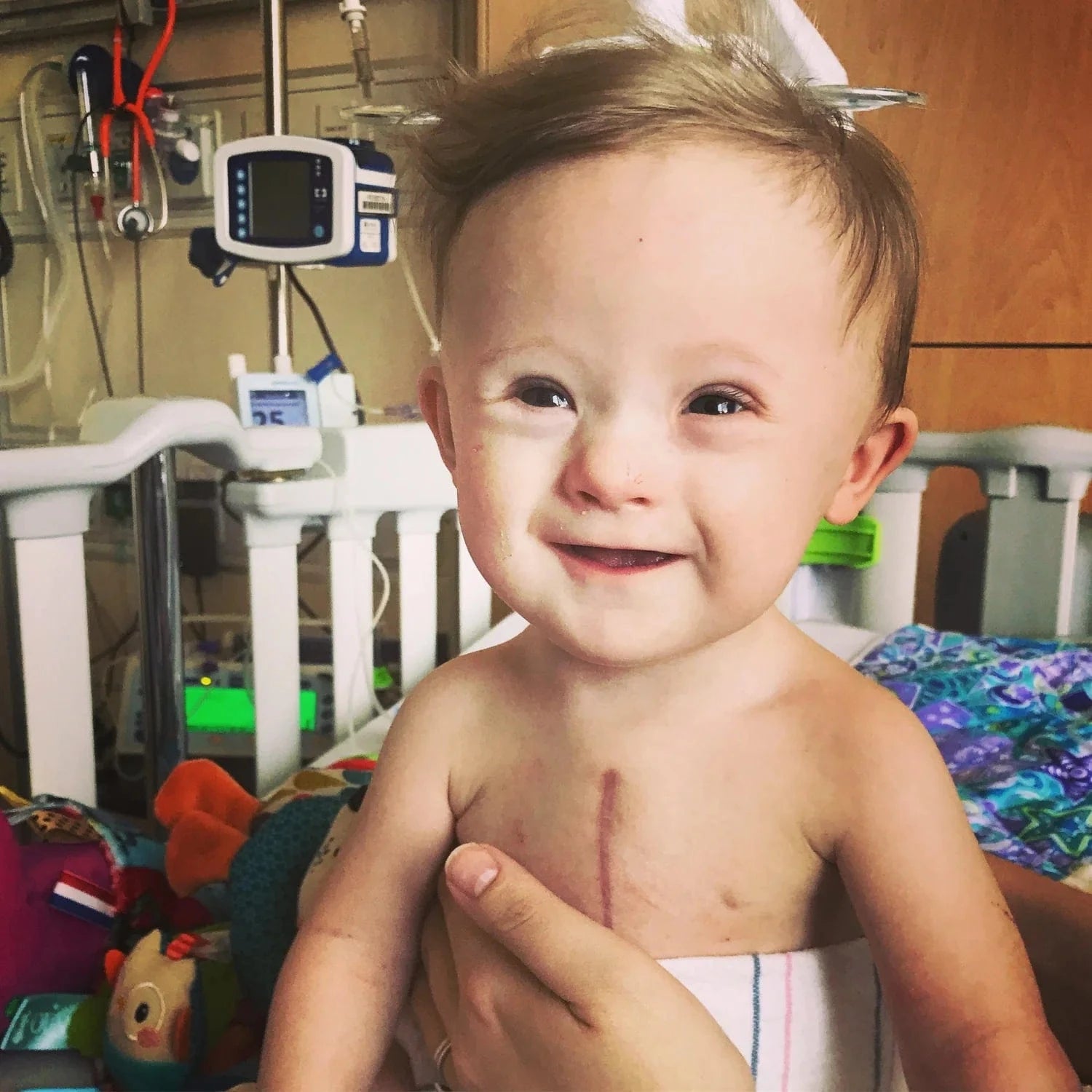 Young boy named Benjamin. CHD awareness