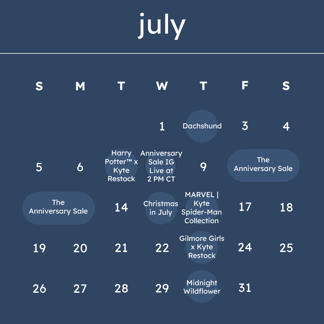Kyte Baby July 2026 Calendar