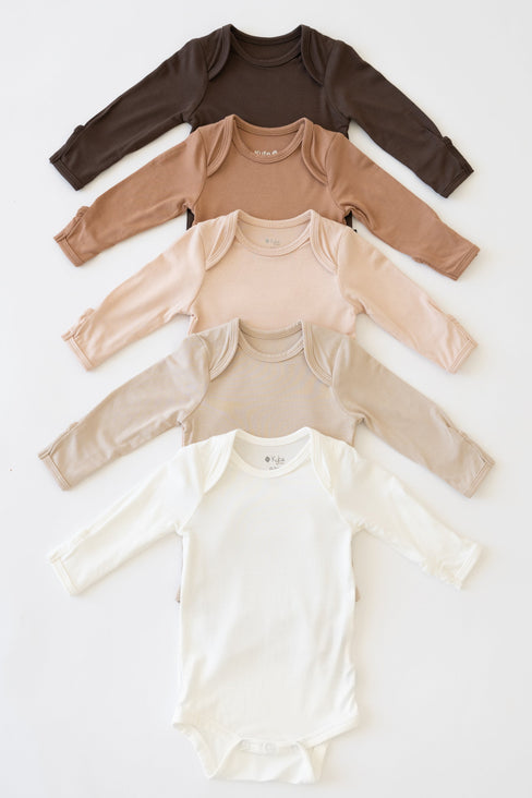 bamboo long sleeve onesie for babies in soft rayon from bamboo from Kyte Baby