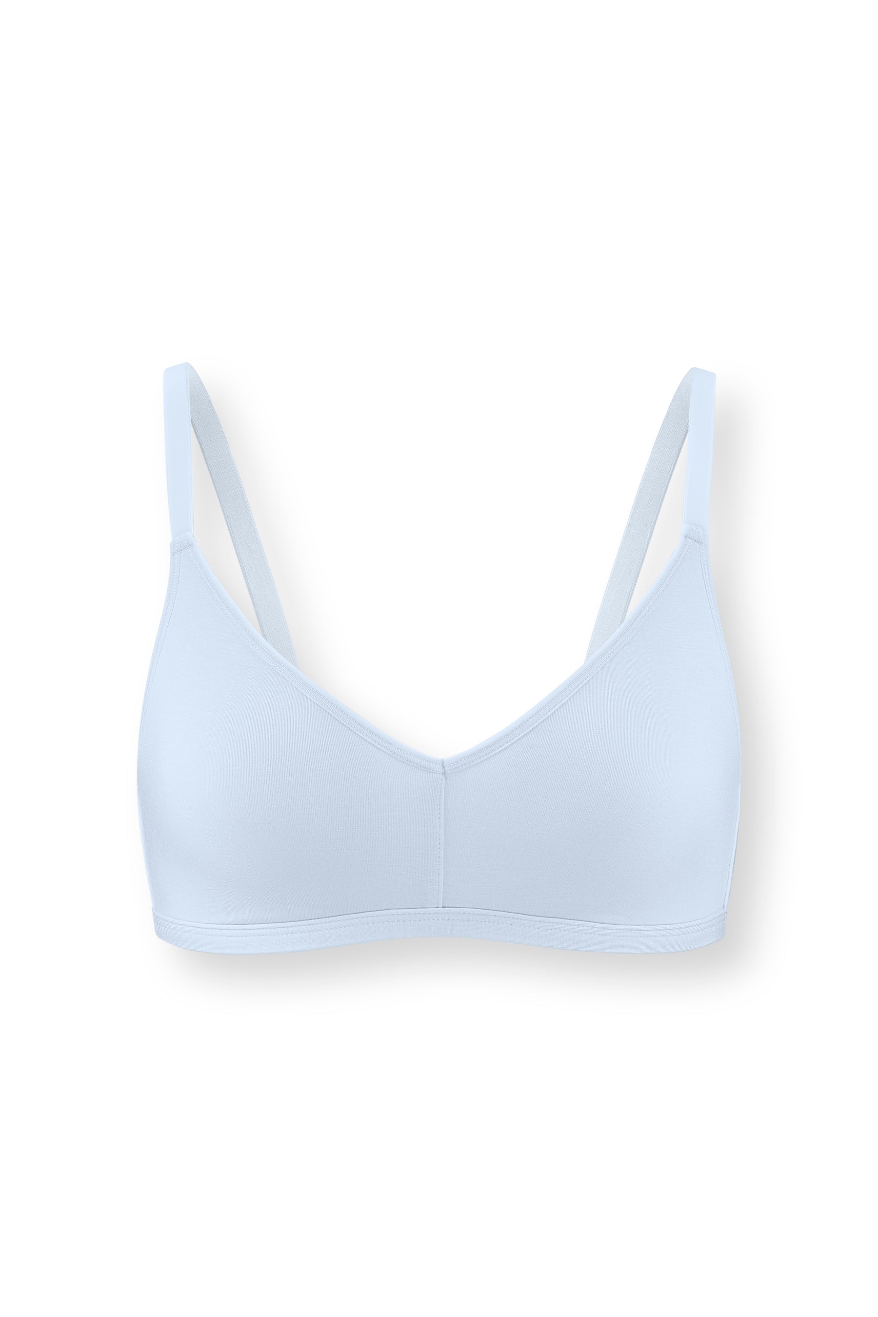 Women's V-Neck Bra in Breeze on white background
