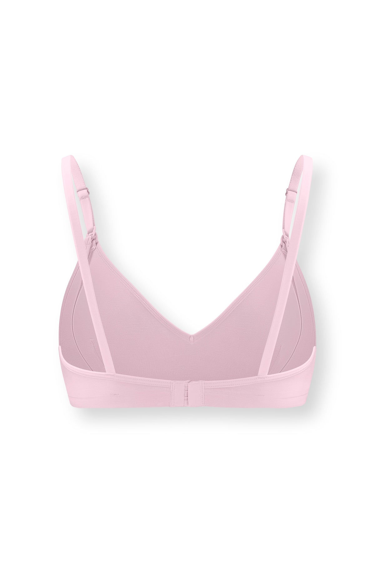 Back side of Women's Nursing Bra in Peony on white background