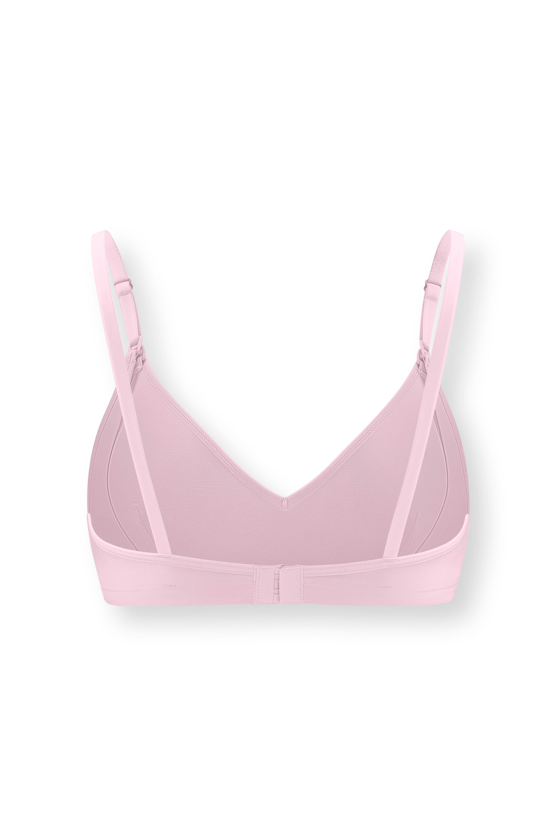 Back side of Women's Nursing Bra in Peony on white background