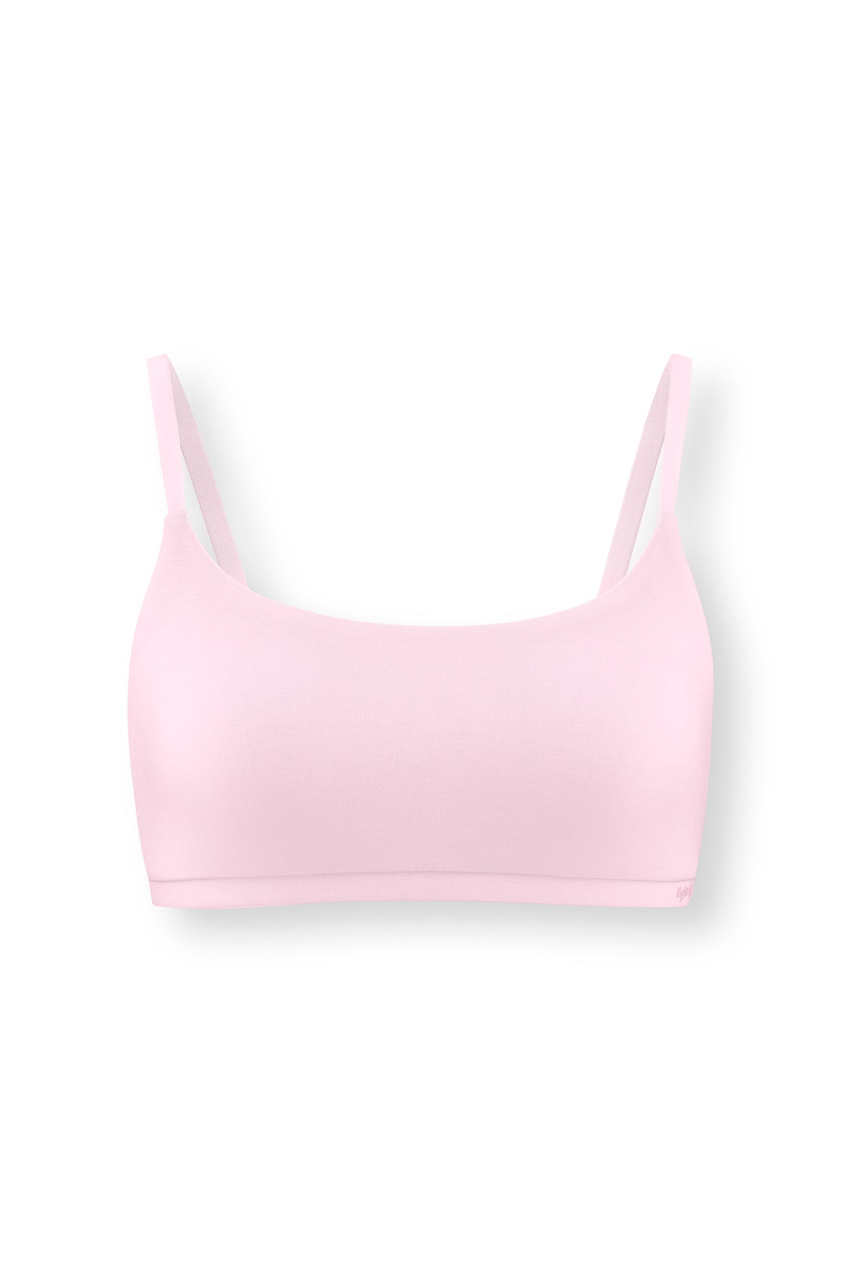 Women's Scoop Neck Bralette in Peony on white background