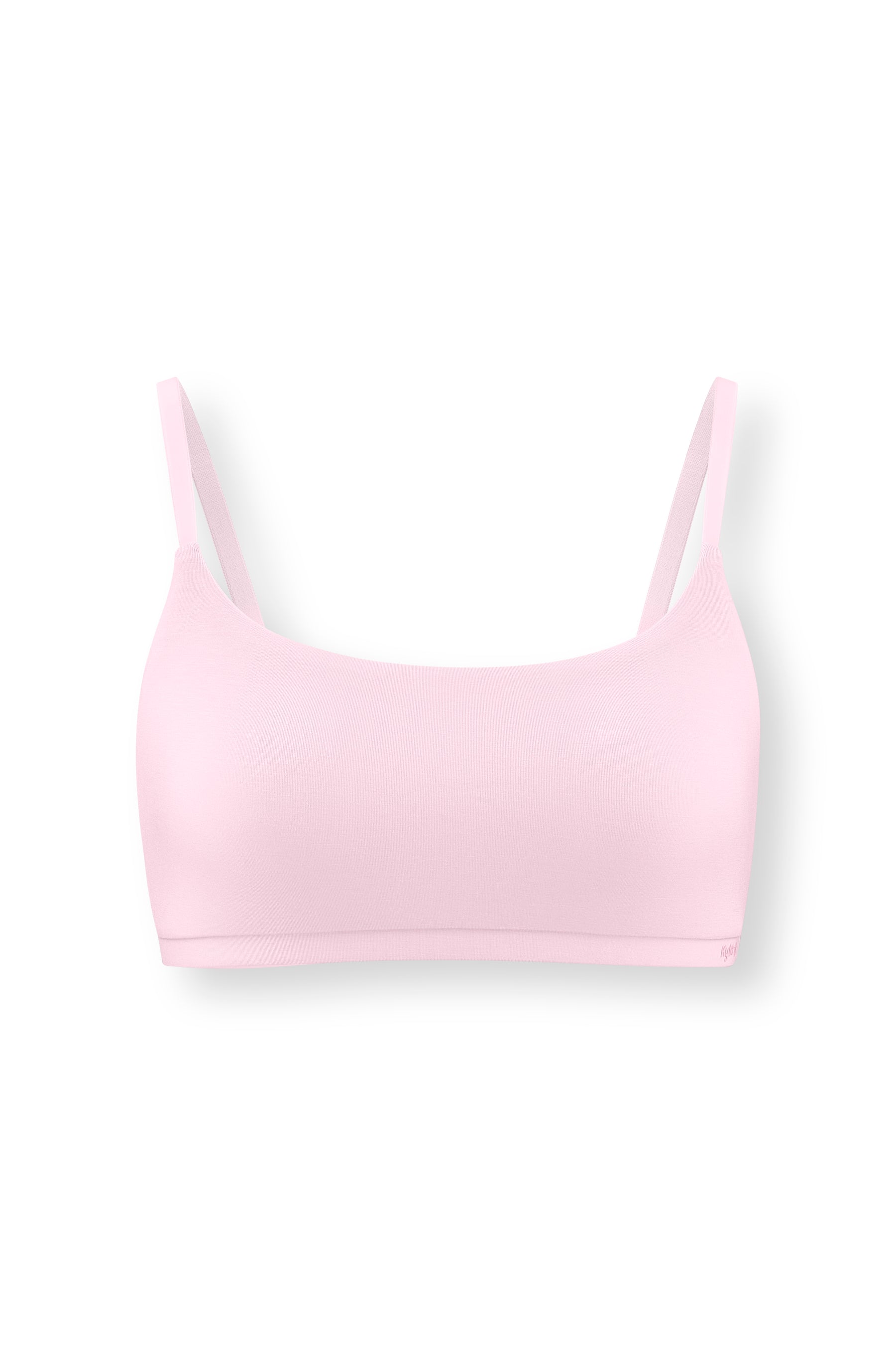 Women's Scoop Neck Bralette in Peony on white background