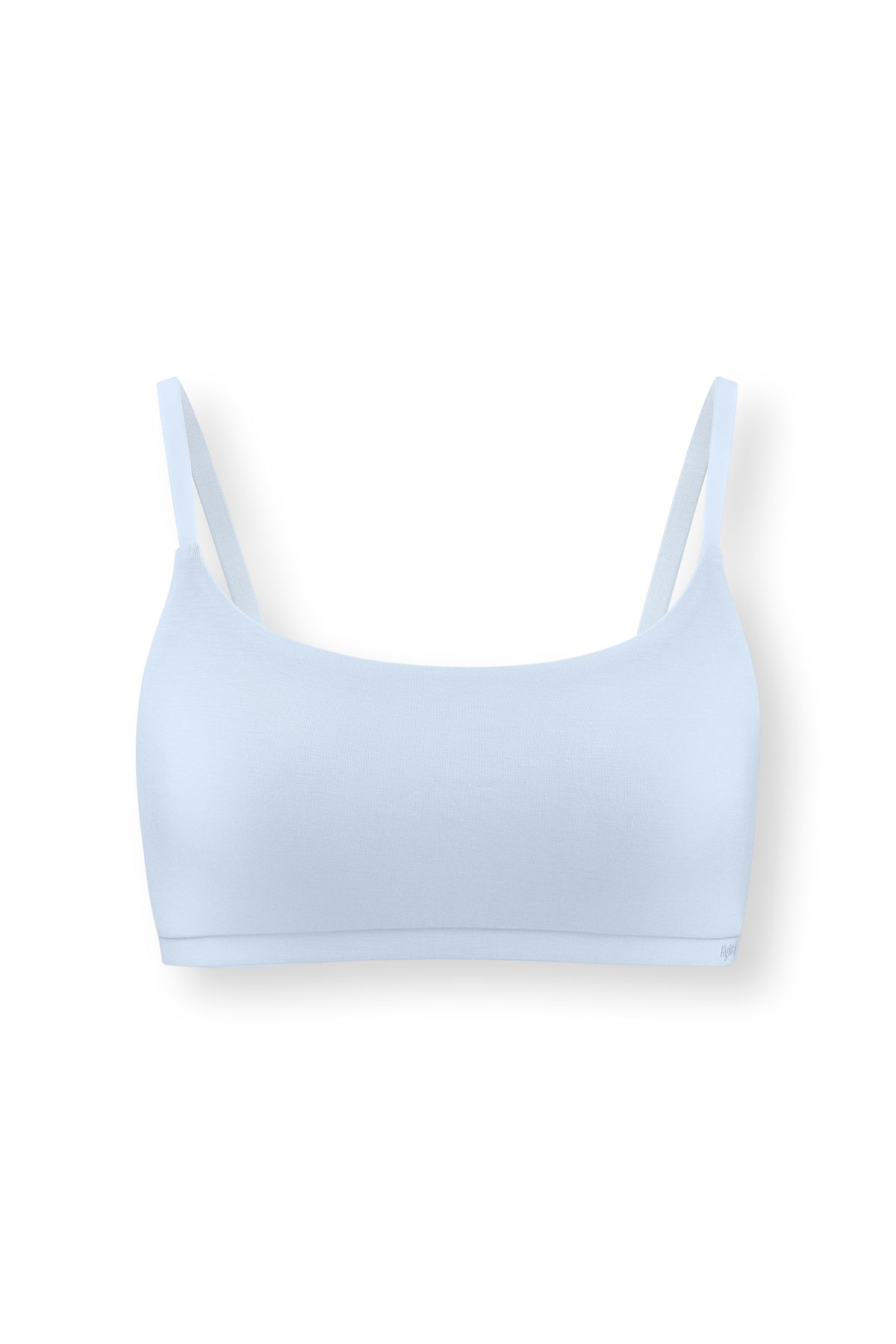Women's Scoop Neck Bralette in Breeze on white background