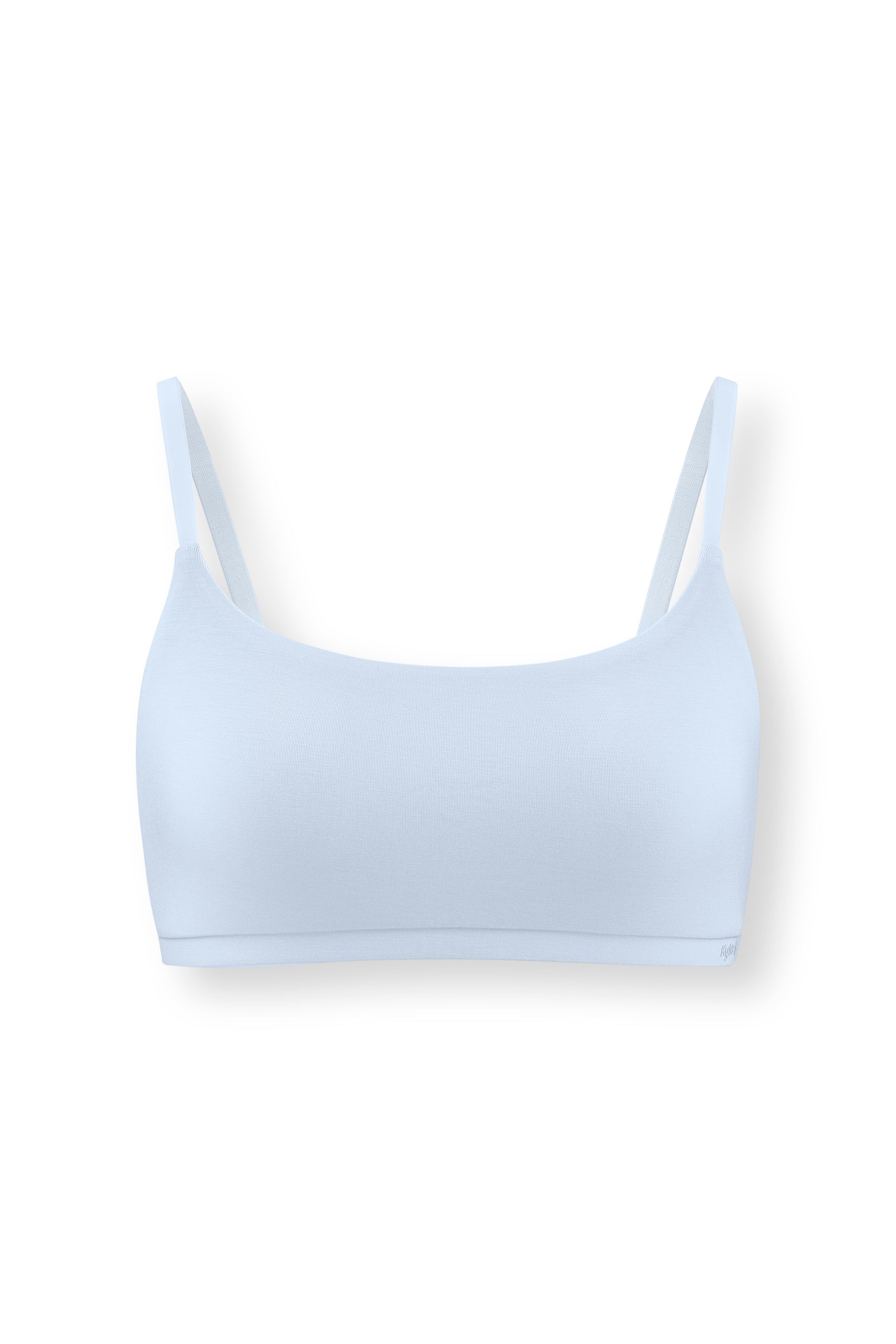 Women's Scoop Neck Bralette in Breeze on white background
