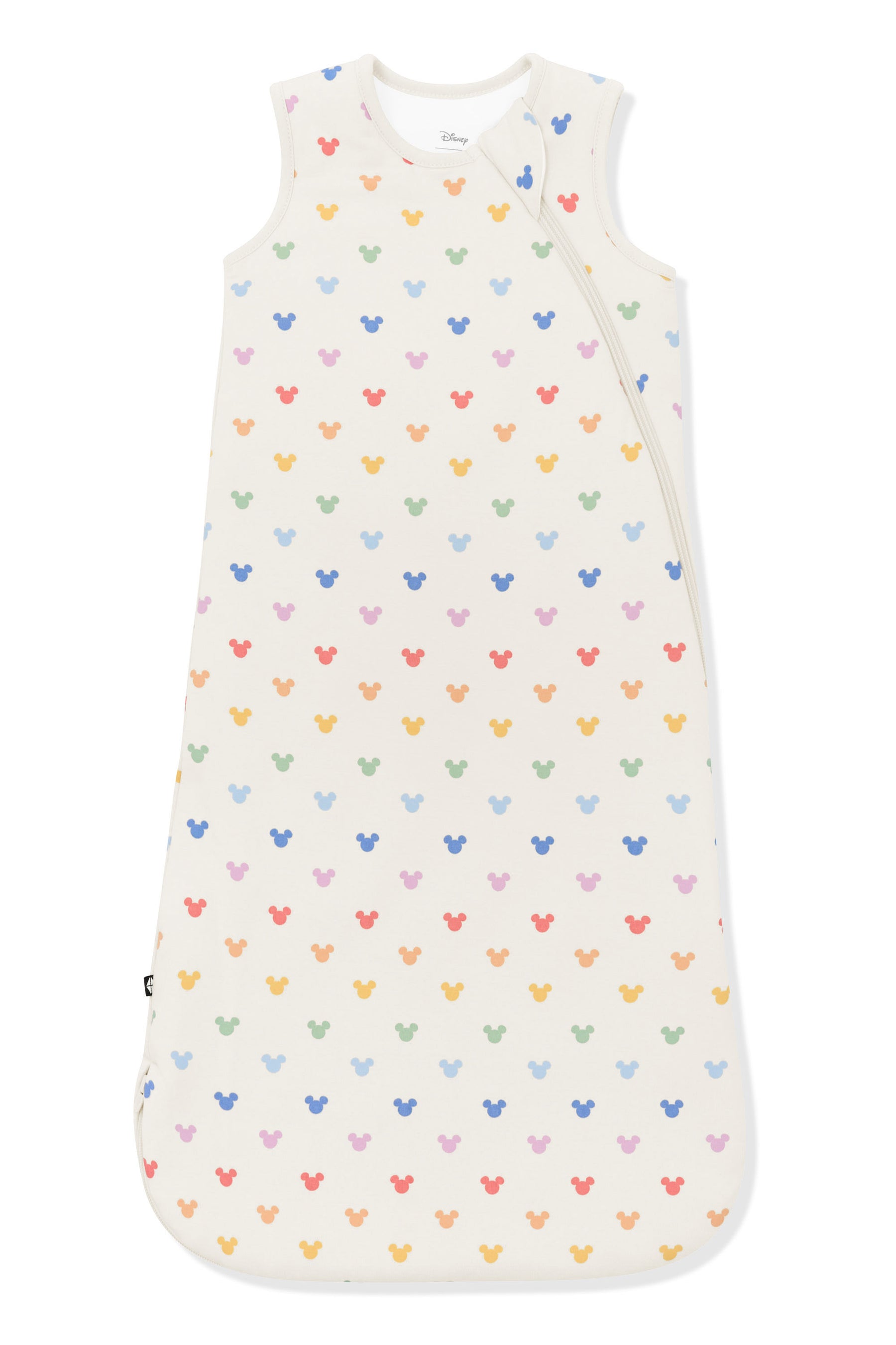 Sleep Bag with Pastel Mickey Mouse pattern on an oat background