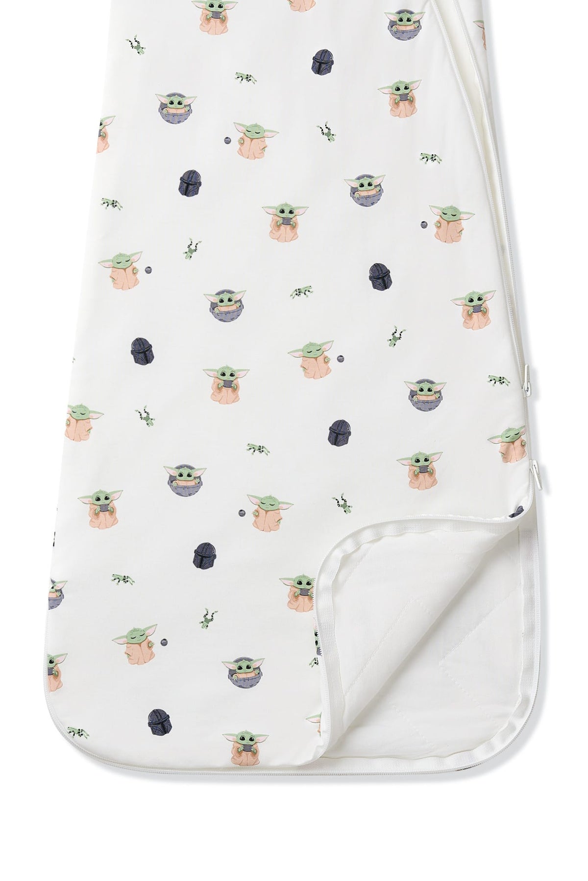 Double zipper garage on the Sleep Bag in Grogu™ 1.0