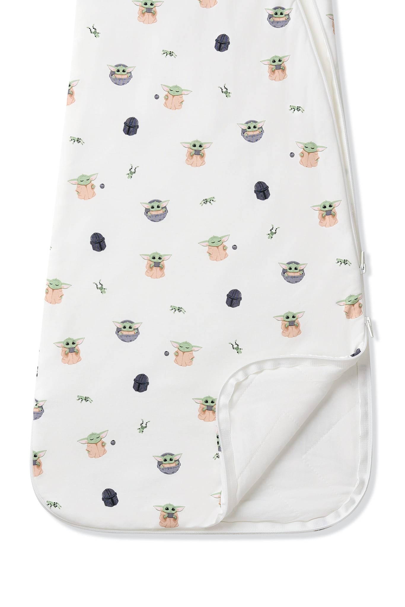 Double zipper garage on the Sleep Bag in Grogu™ 1.0