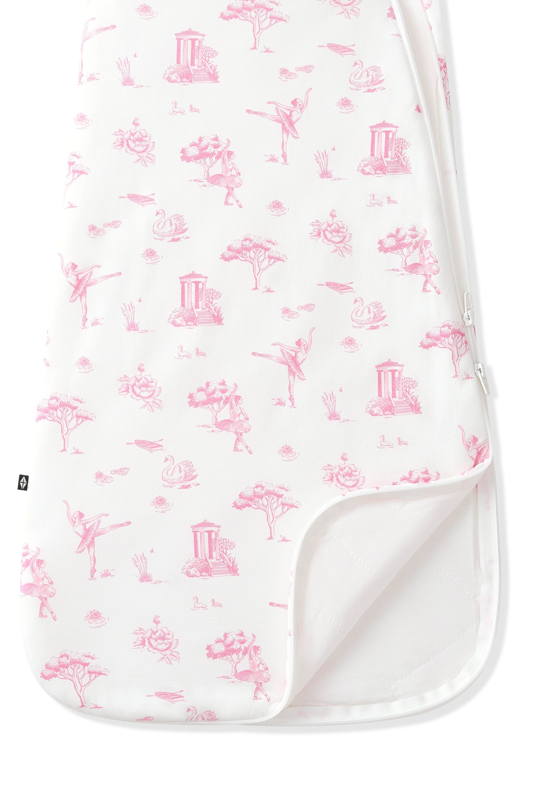 Double zipper shown on the Sleep Bag in Toile Ballet 1.0