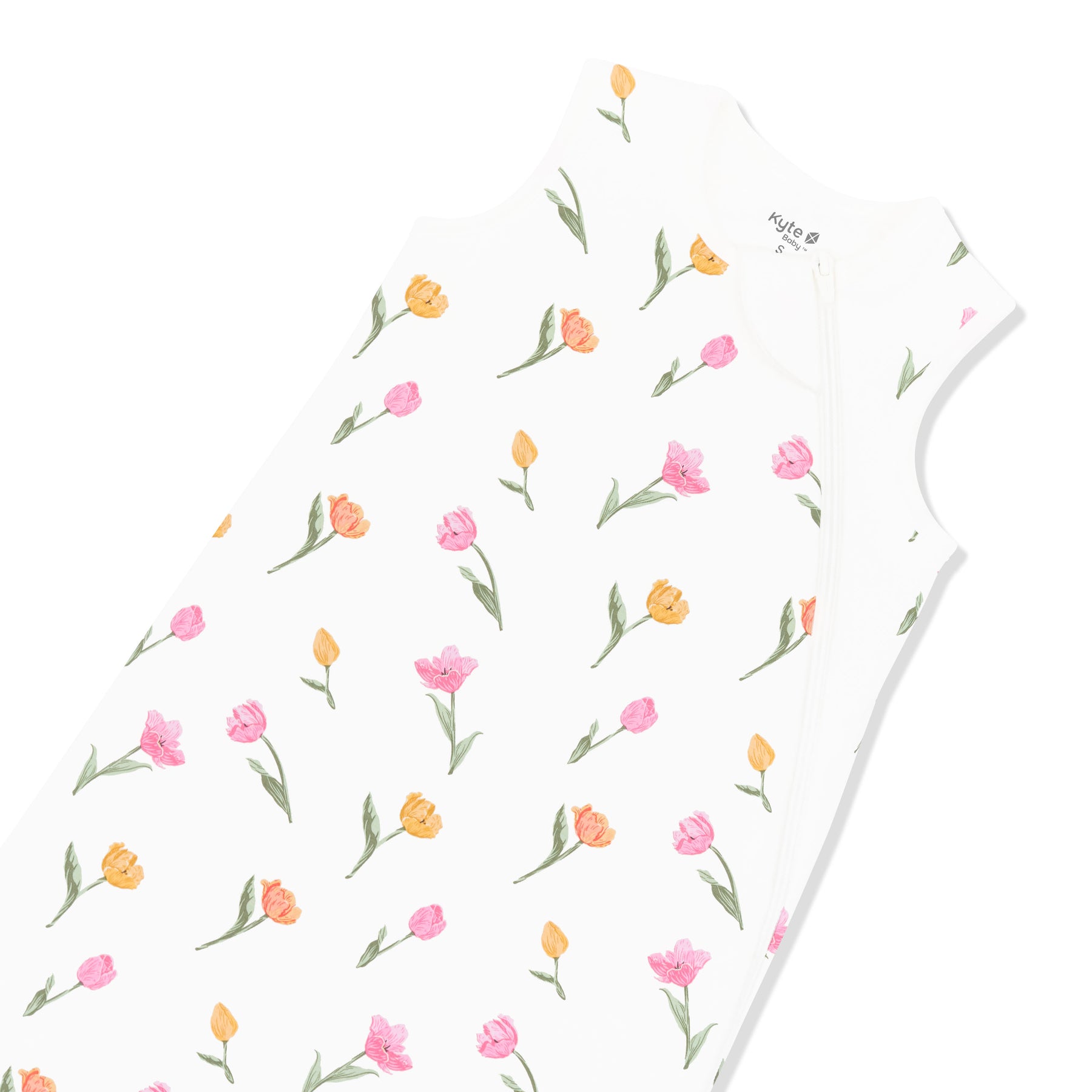 Close up of the zipper garage shown on the Sleep Bag in Tulip 1.0