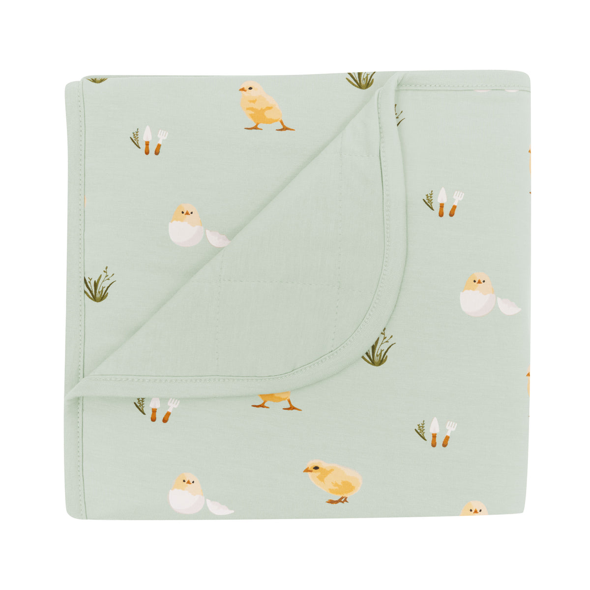 Baby blanket in aloe chick