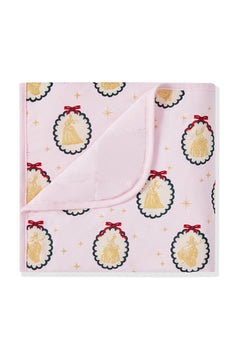 Baby Blanket in Princess Holiday Portraits 1.0 print on a white background