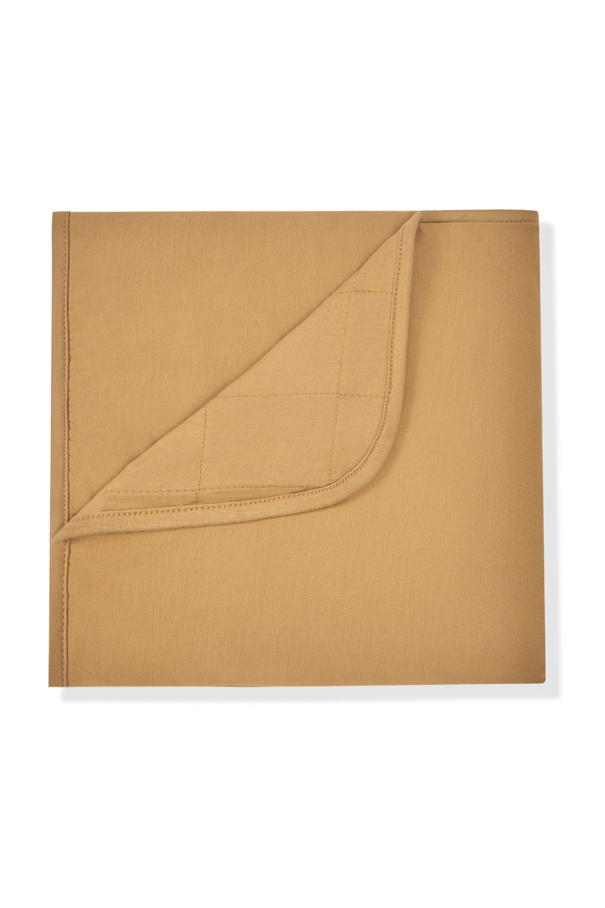 Baby Blanket in Ochre on a white background