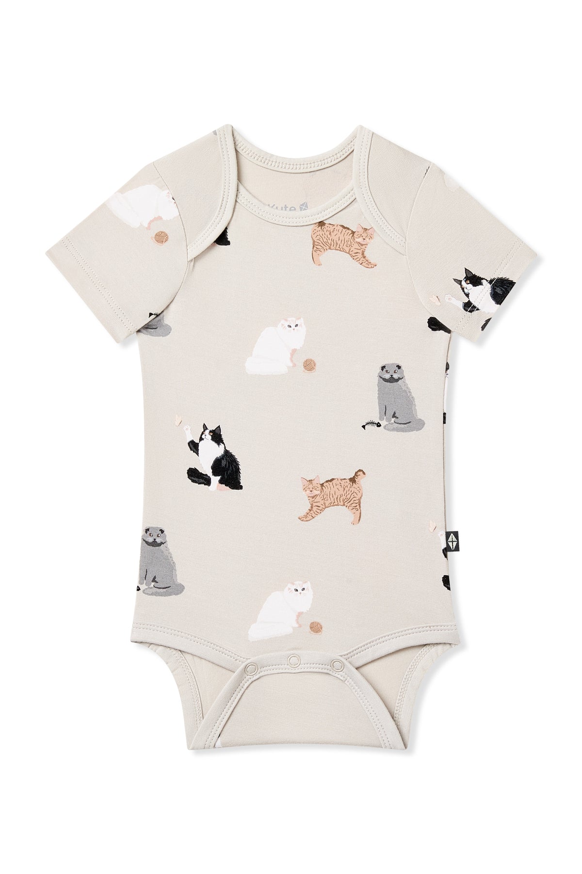 Product photo of the Bodysuit in Fluffy Cat on a white background