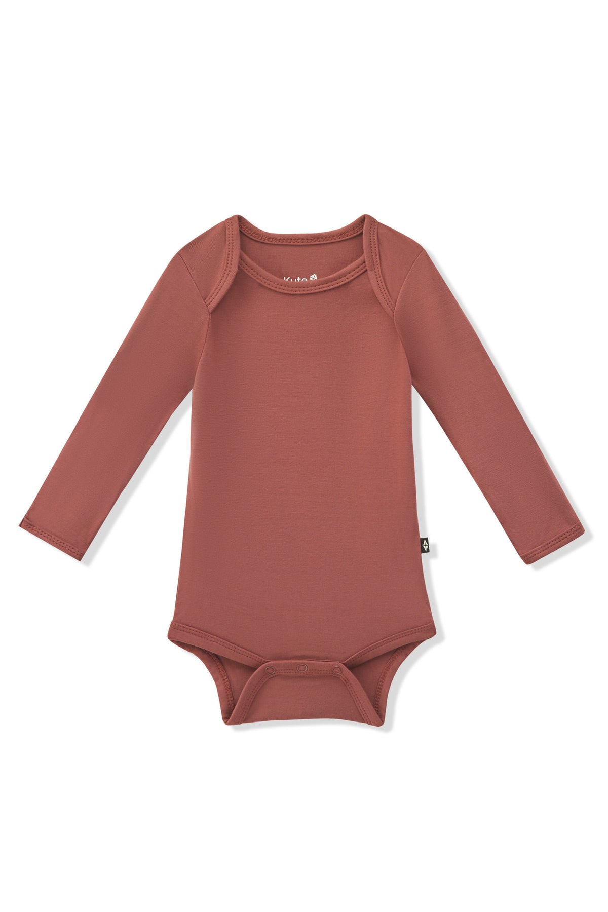 Long Sleeve Bodysuit in Ember on a white background