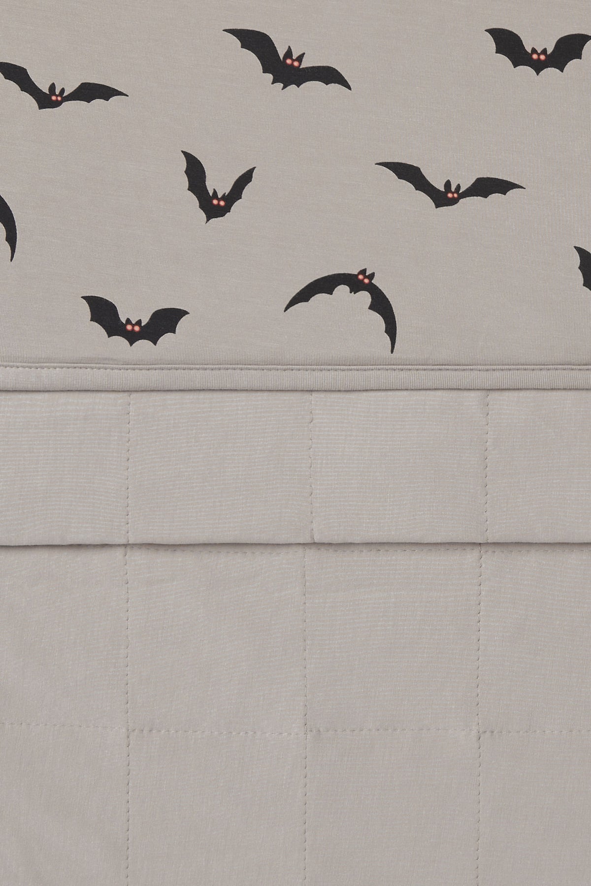 Front and back of Toddler Blanket in Bats 1.0 print