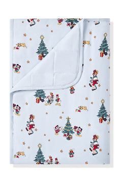 Toddler Blanket in Mickey & Friends Christmas 1.0 print on a white background