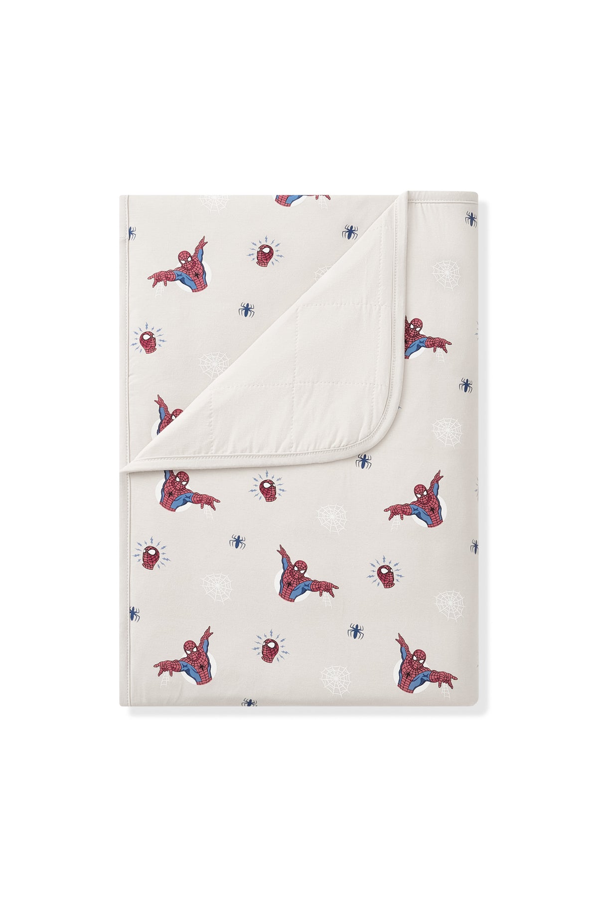 Oat Toddler Blanket with Spider-Man 1.0 print on a white background