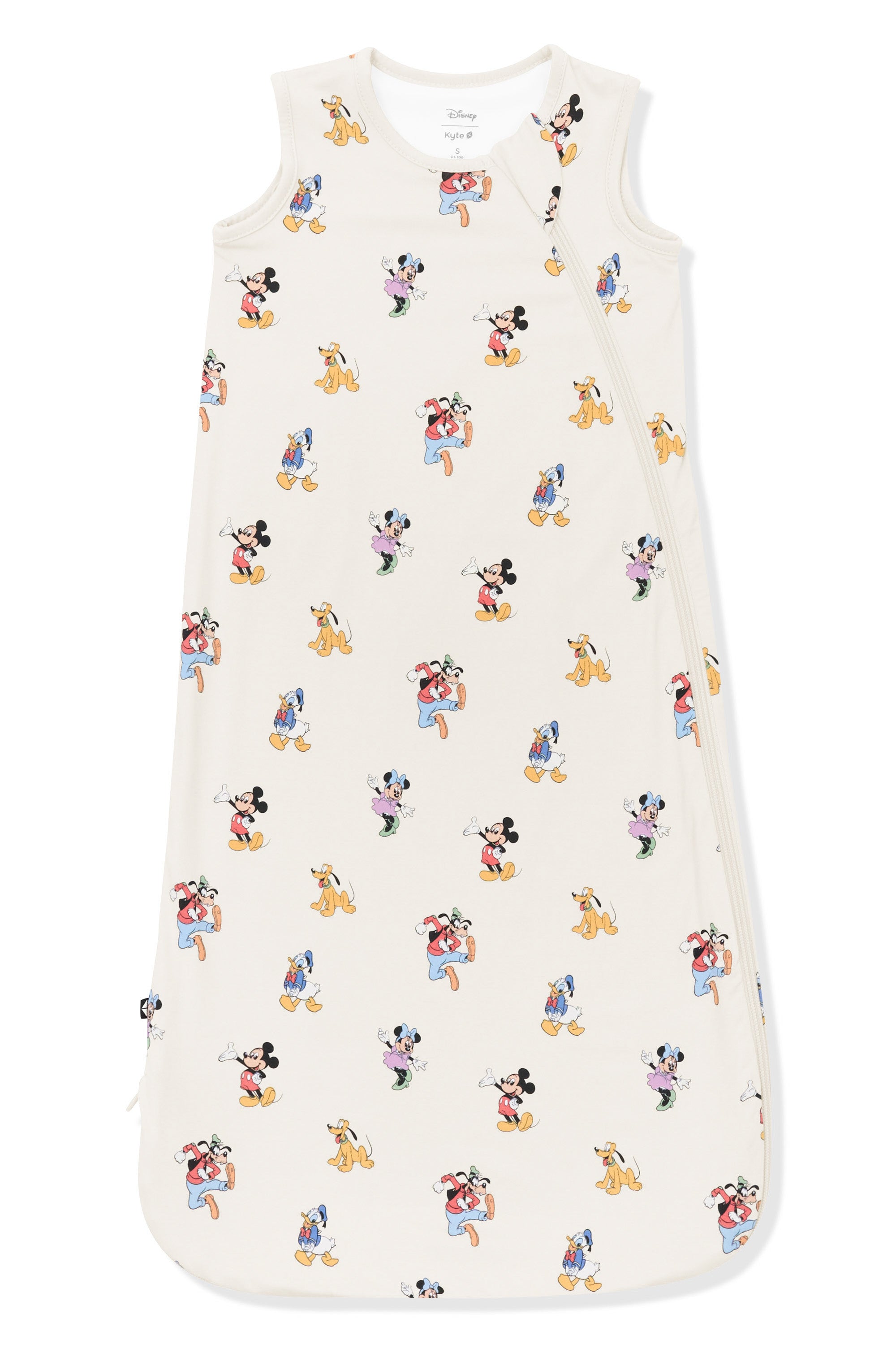 Sleep Bag with Mickey Mouse and Friends print on an oat background