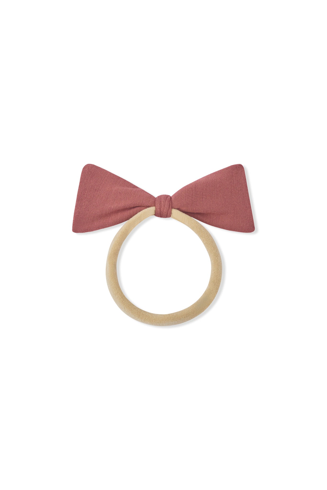 Tiny Nylon Bow in Ember on a white background
