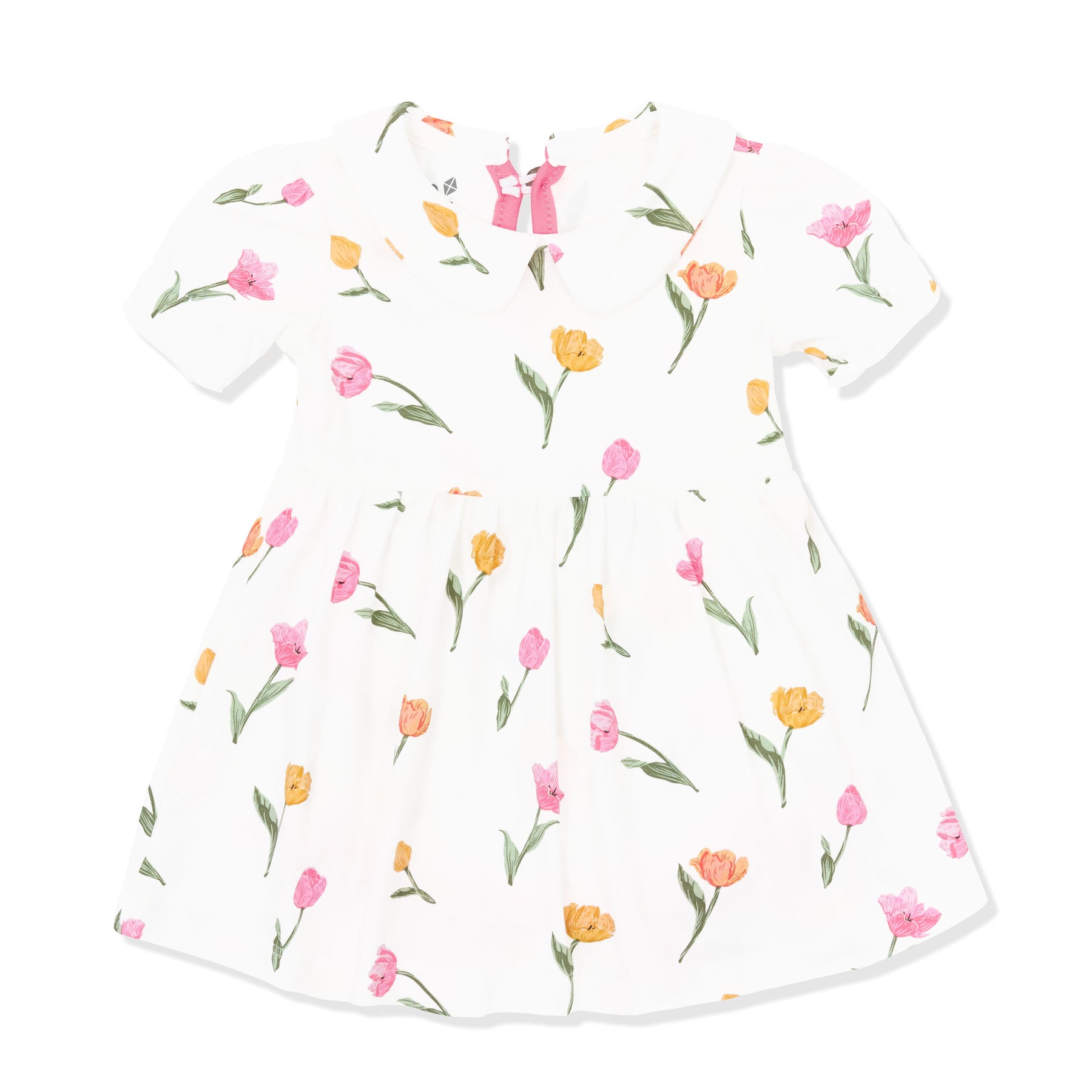 Product photo of the Peter Pan Collar Bodysuit Dress in Tulip