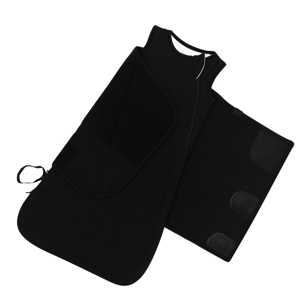 Adjustable swaddle on the swaddle wrap shown on the Sleep Bag Swaddler in Midnight 1.0