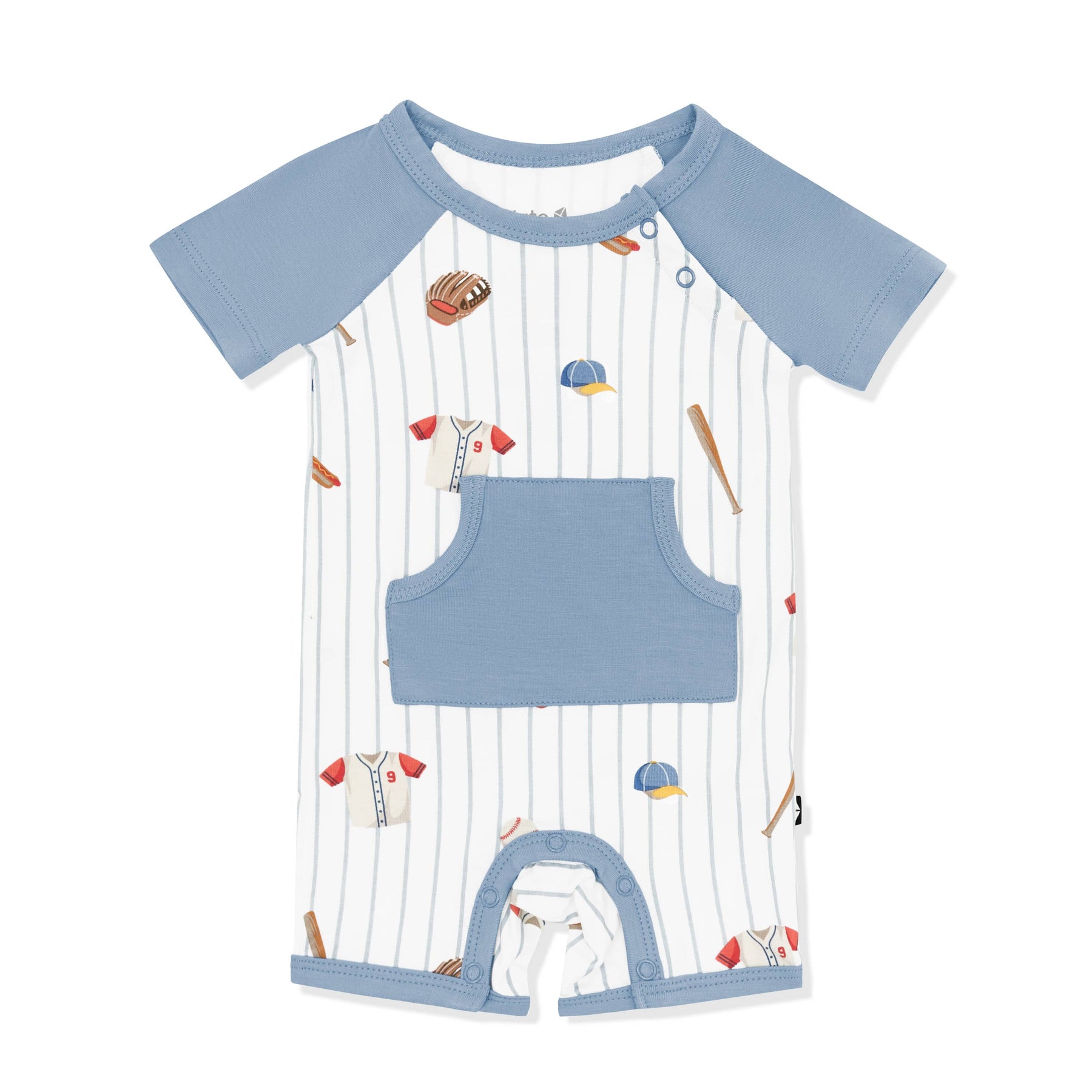 Shortall in Home Run with a medium blue trim and pocket laying on a white surface