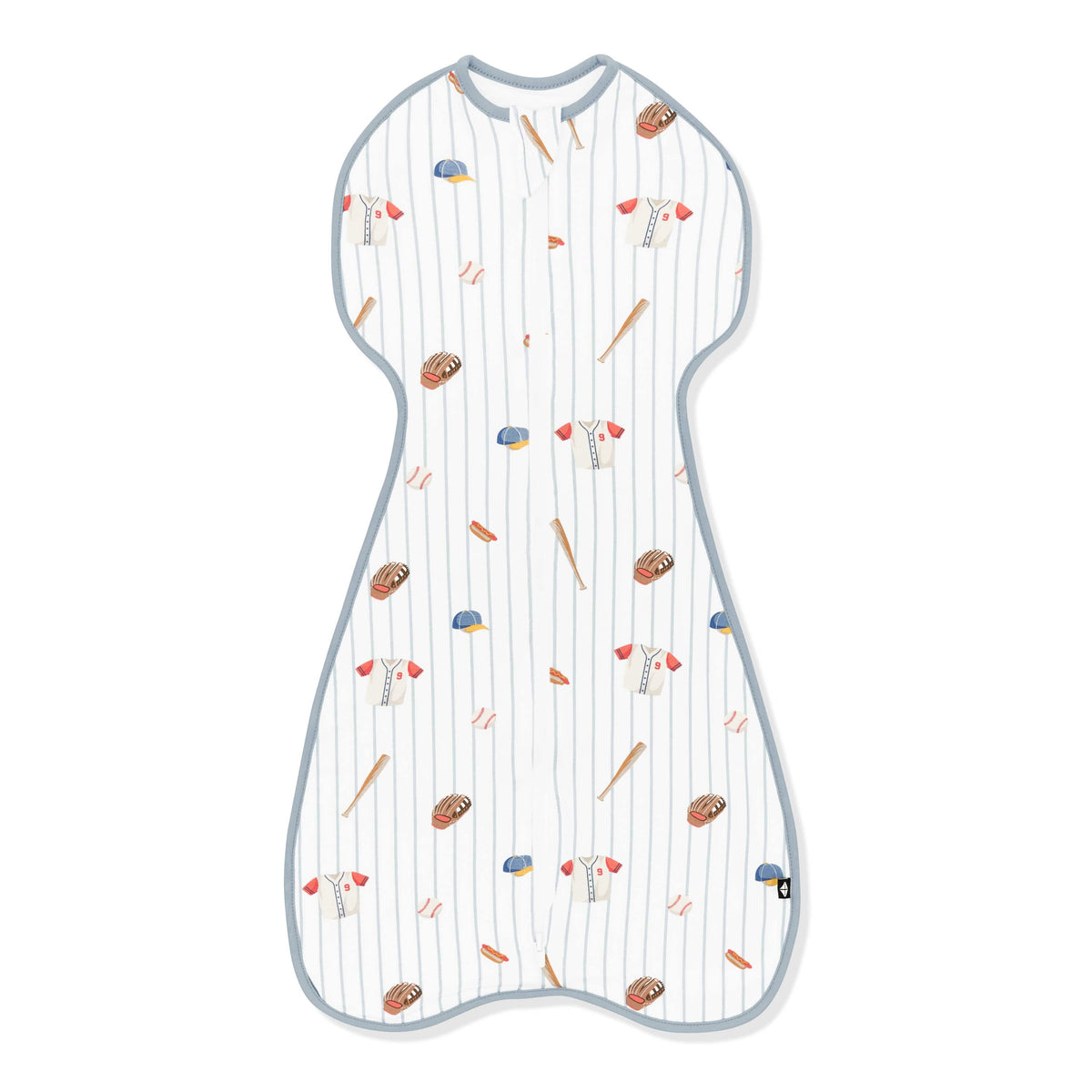 Swaddle Bag in Home Run 0.5 shown on a white surface