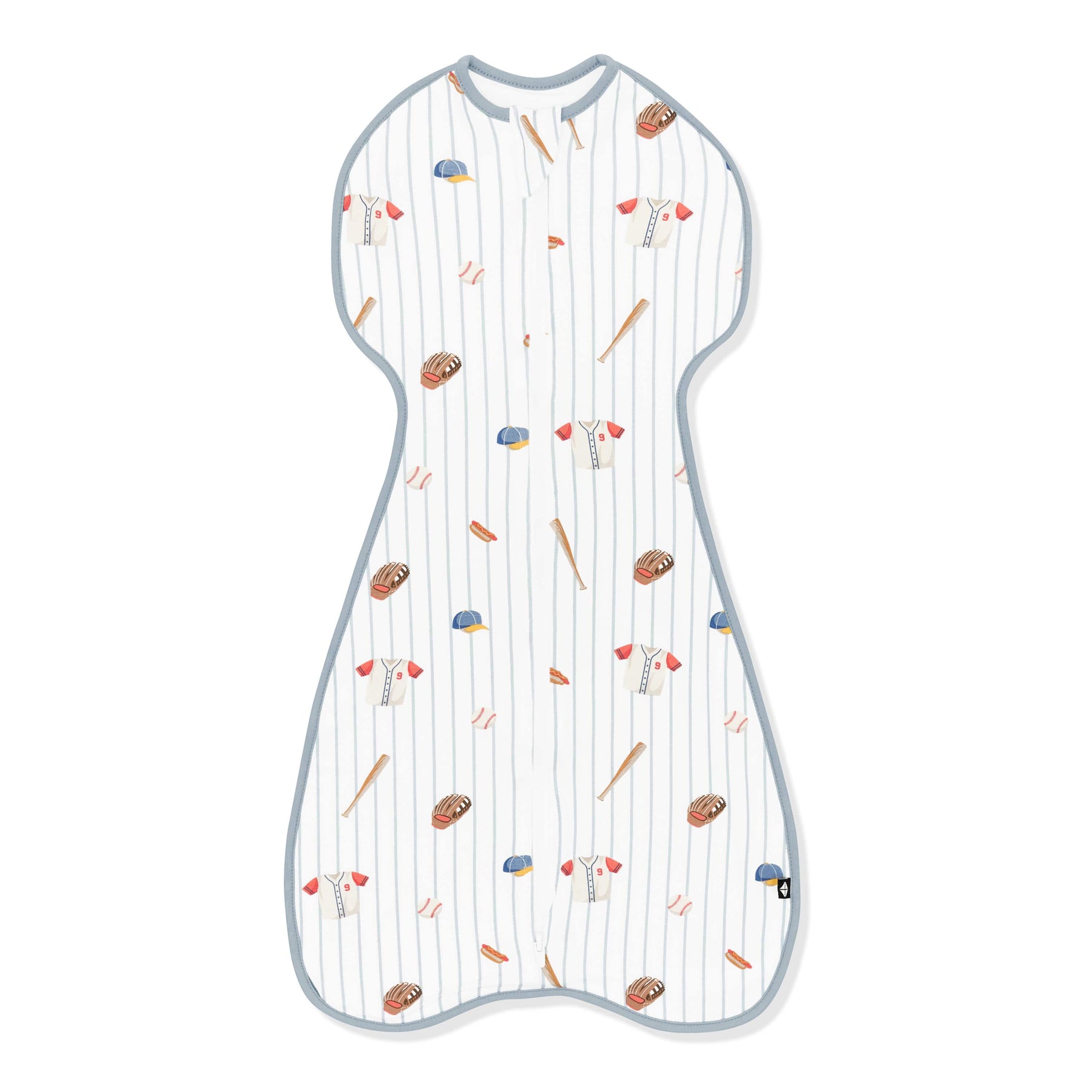 Swaddle Bag in Home Run 0.5 shown on a white surface