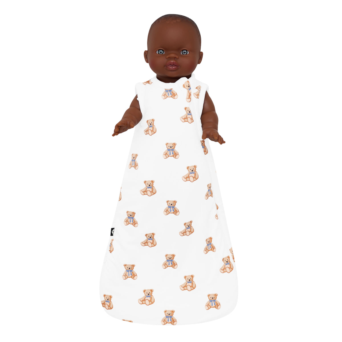 Kyte Baby's Baby Doll Sleep Bag in Teddy Bear on doll