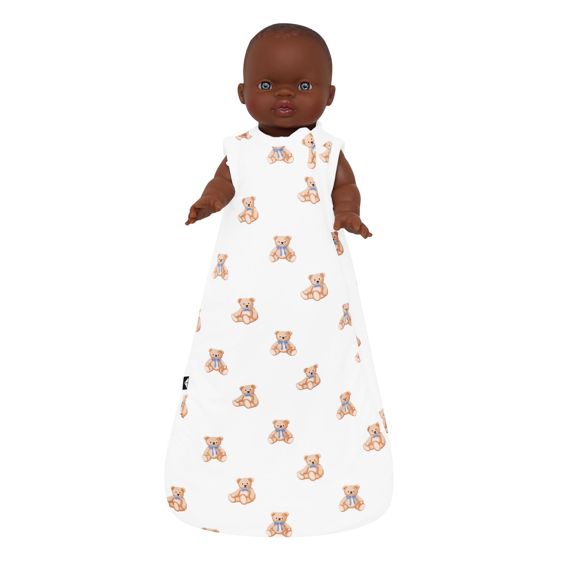 Kyte Baby's Baby Doll Sleep Bag in Teddy Bear on doll