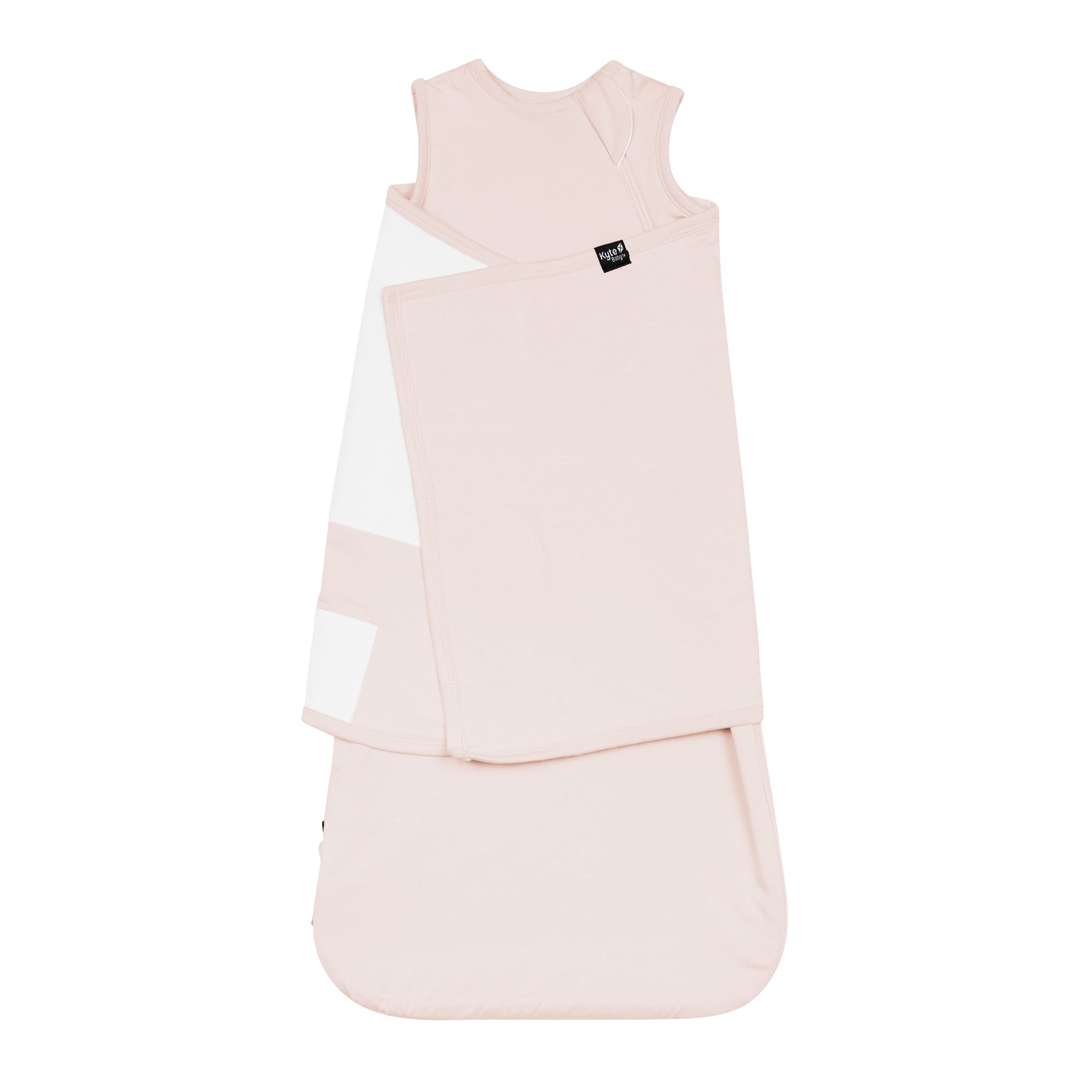 Sleep Bag Swaddler in Blush 0.5 shown swaddled