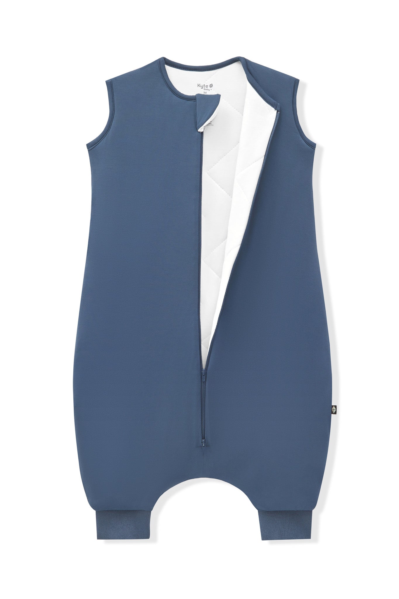 Sleep Bag Walker in Oxford 2.5 shown unzipped on a white background