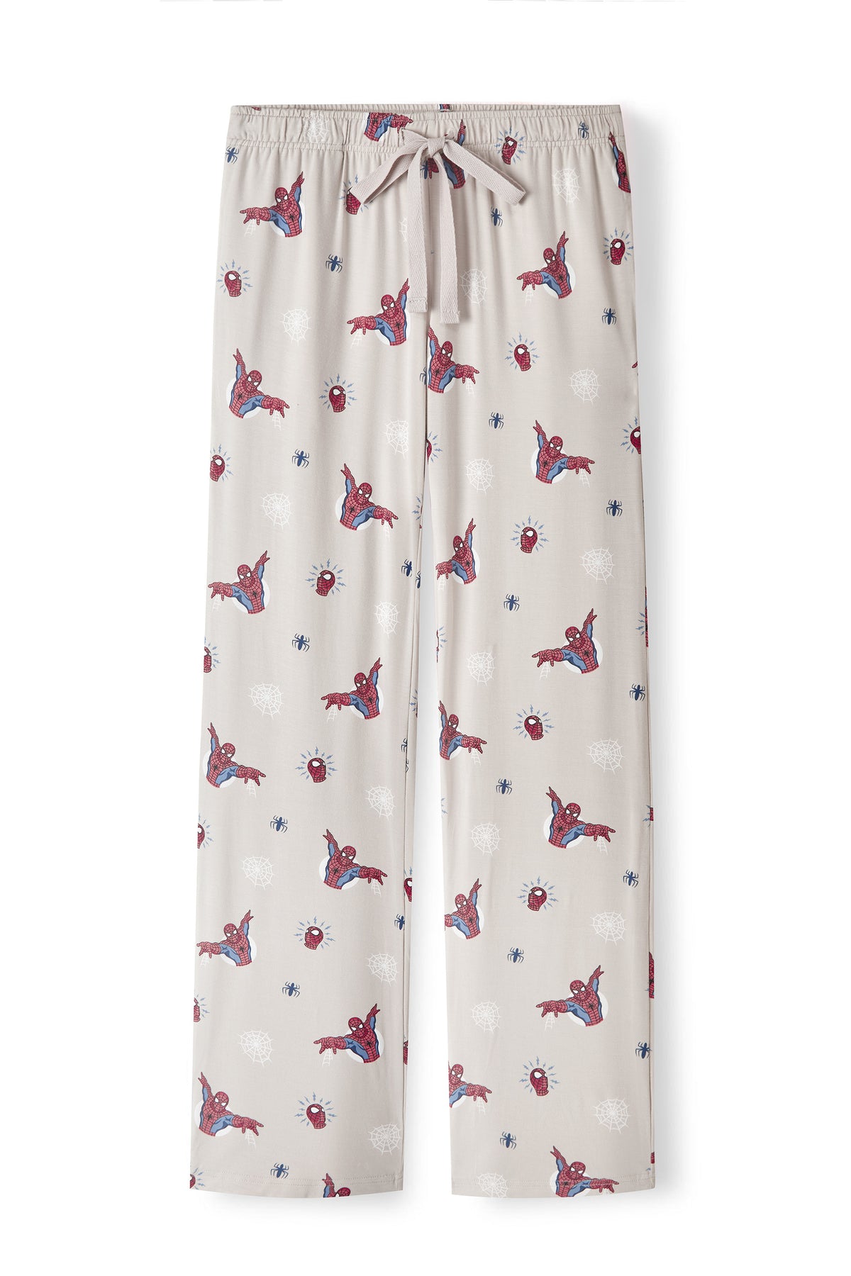 Oat Women's lounge pant with Spider-Man print on a white background