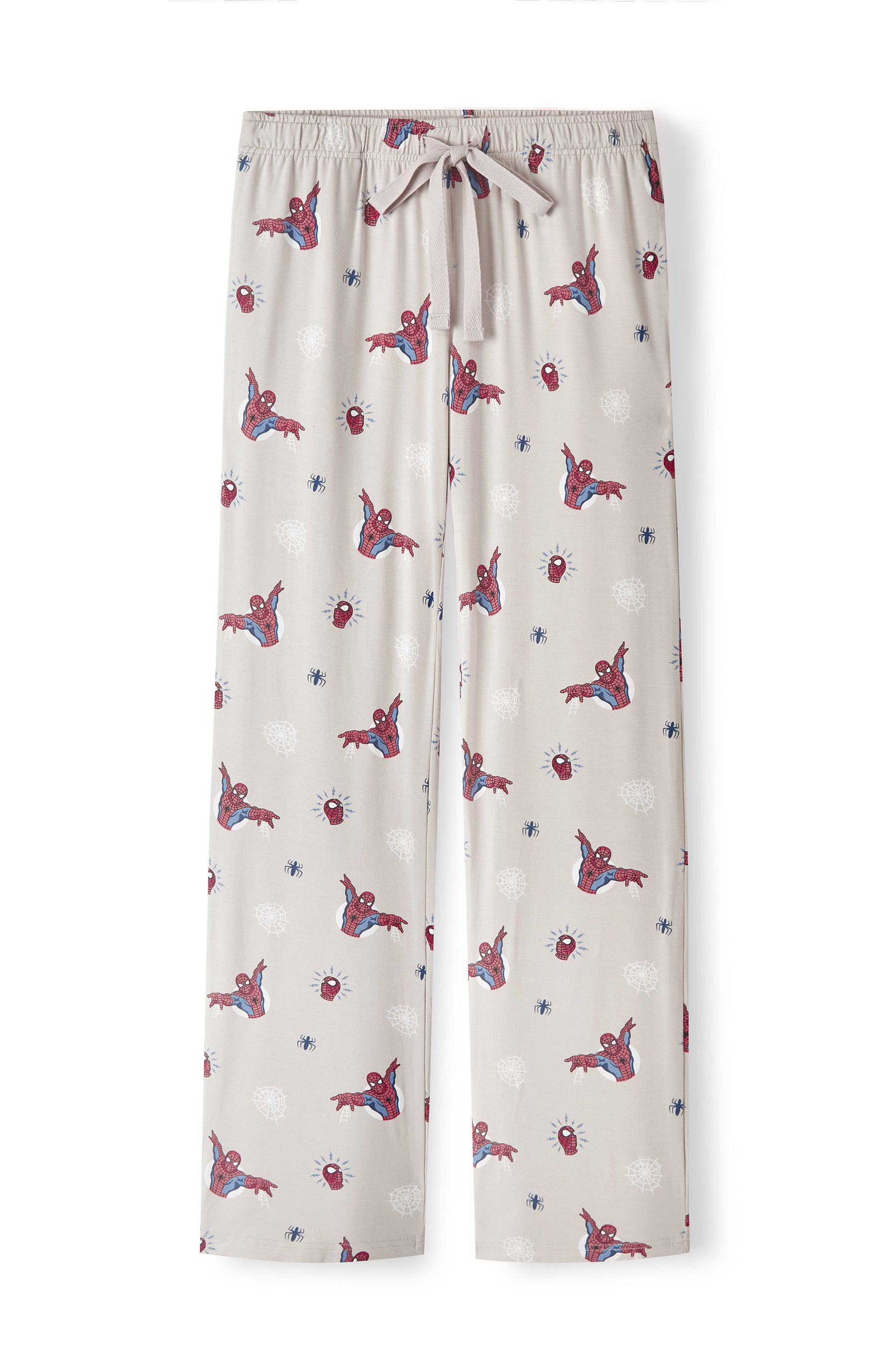 Oat Women's lounge pant with Spider-Man print on a white background