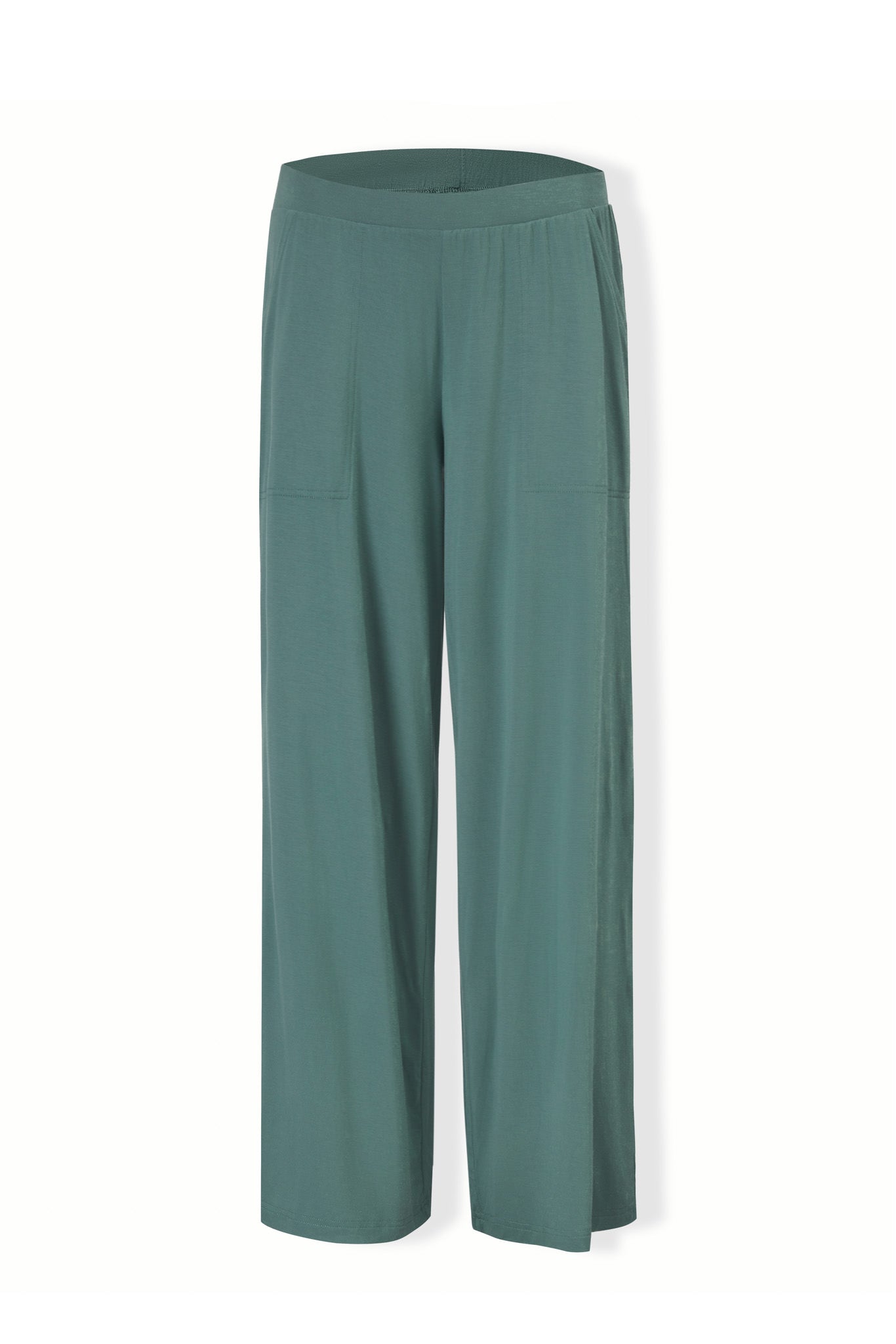 Women's Wide Leg Pant in Pine on a white background