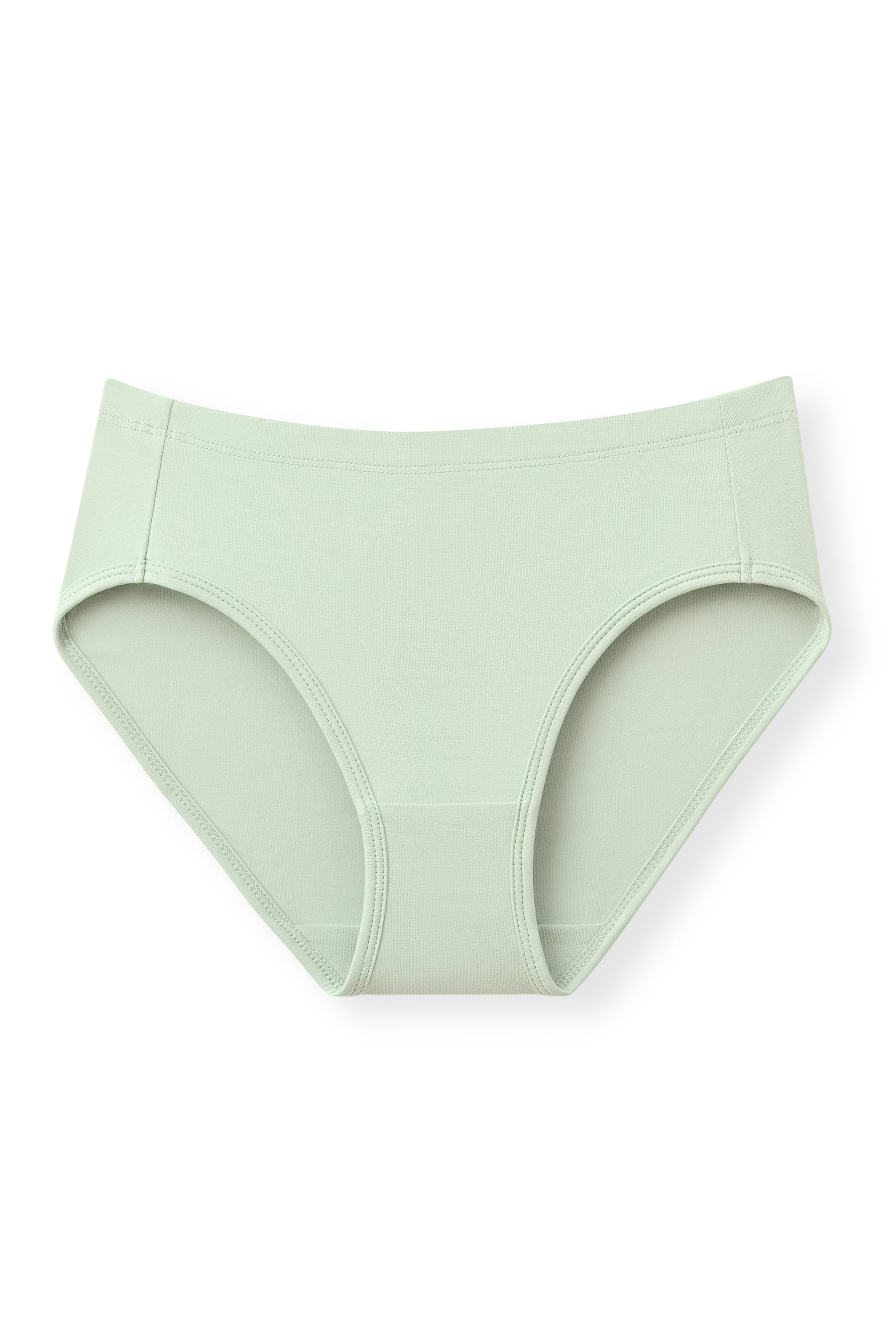 Women's underwear brief in a light green