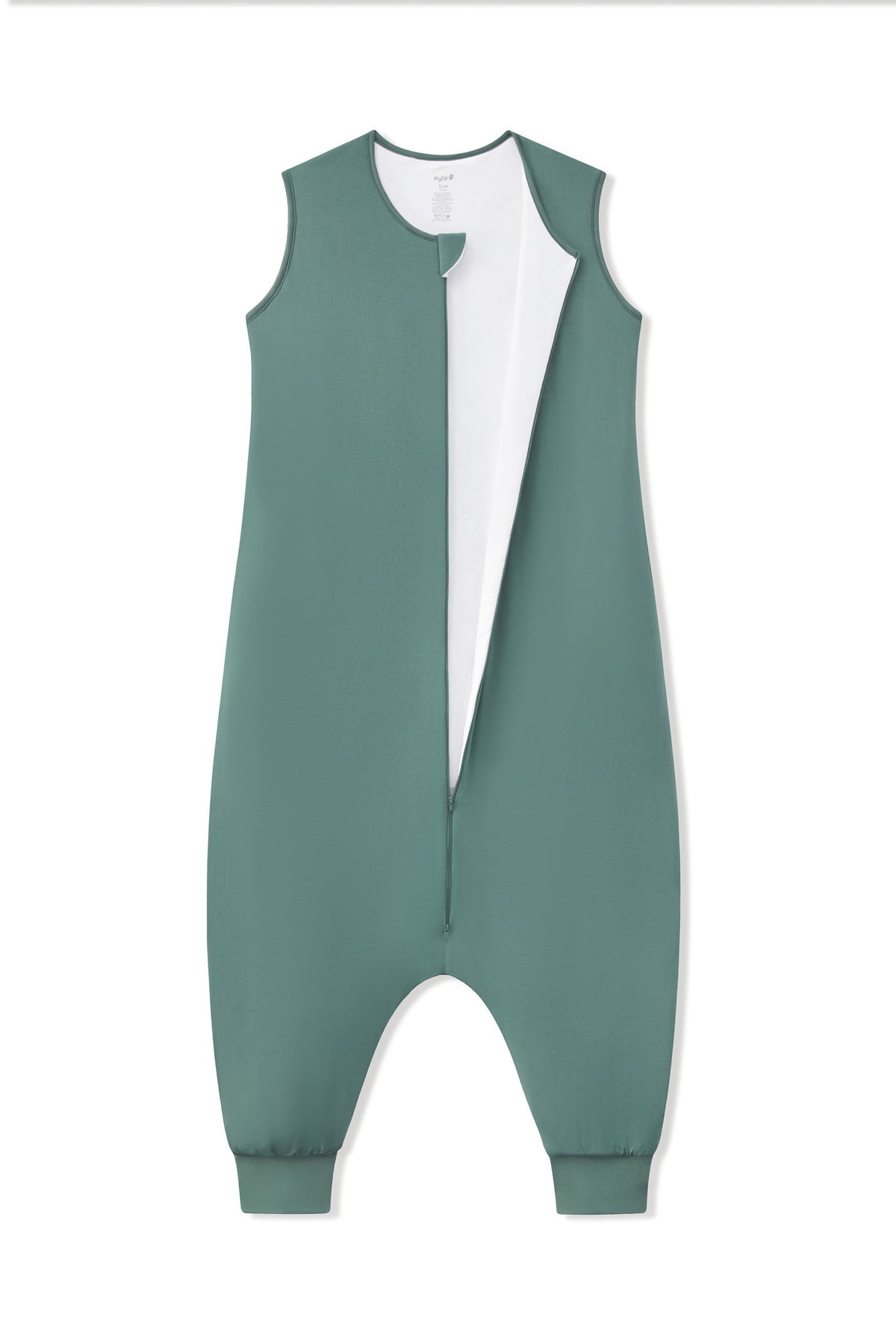 Adult Sleep Bag Walker in Pine shown unzipped on a white background